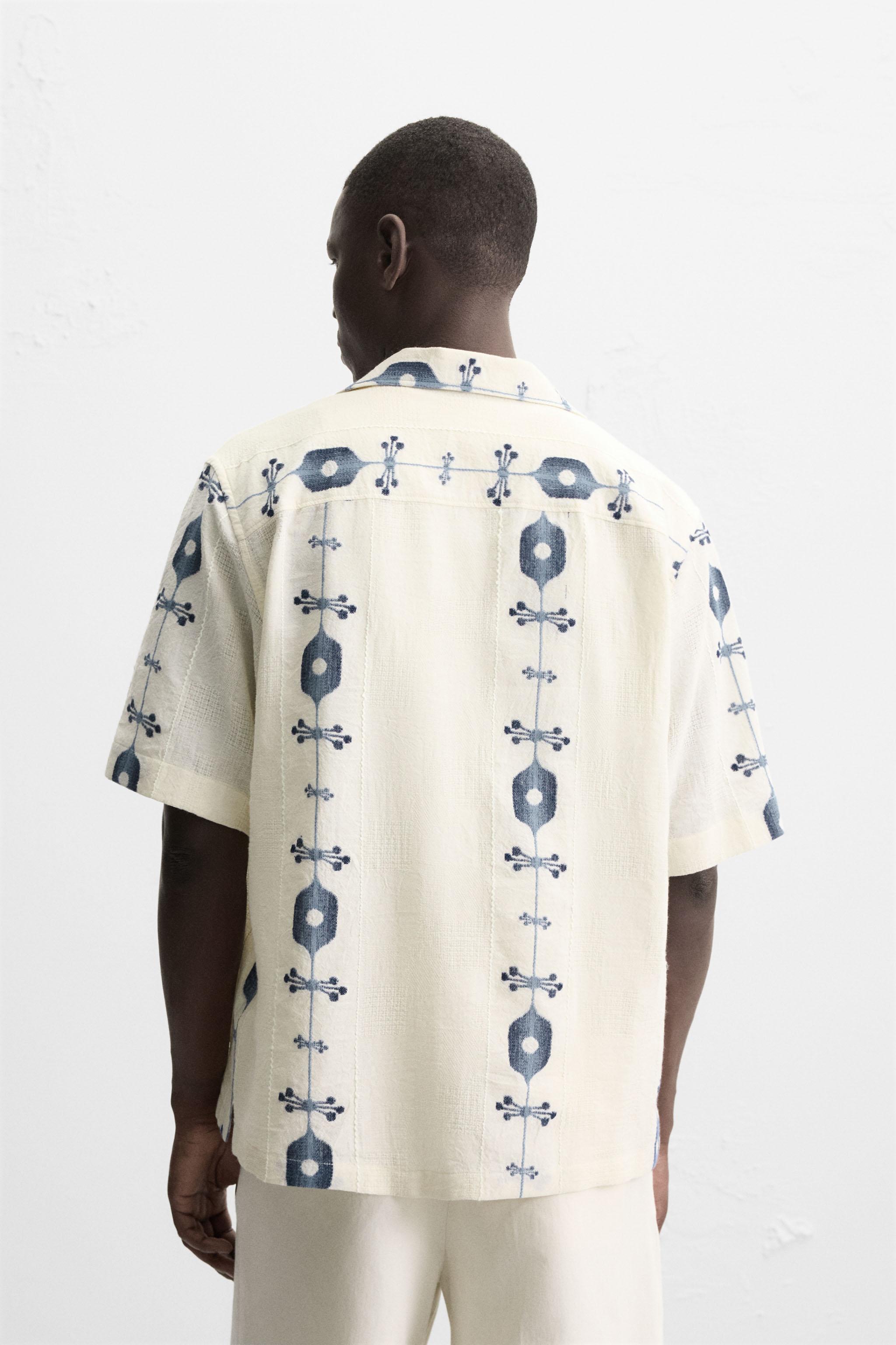 CONTRAST JACQUARD SHIRT