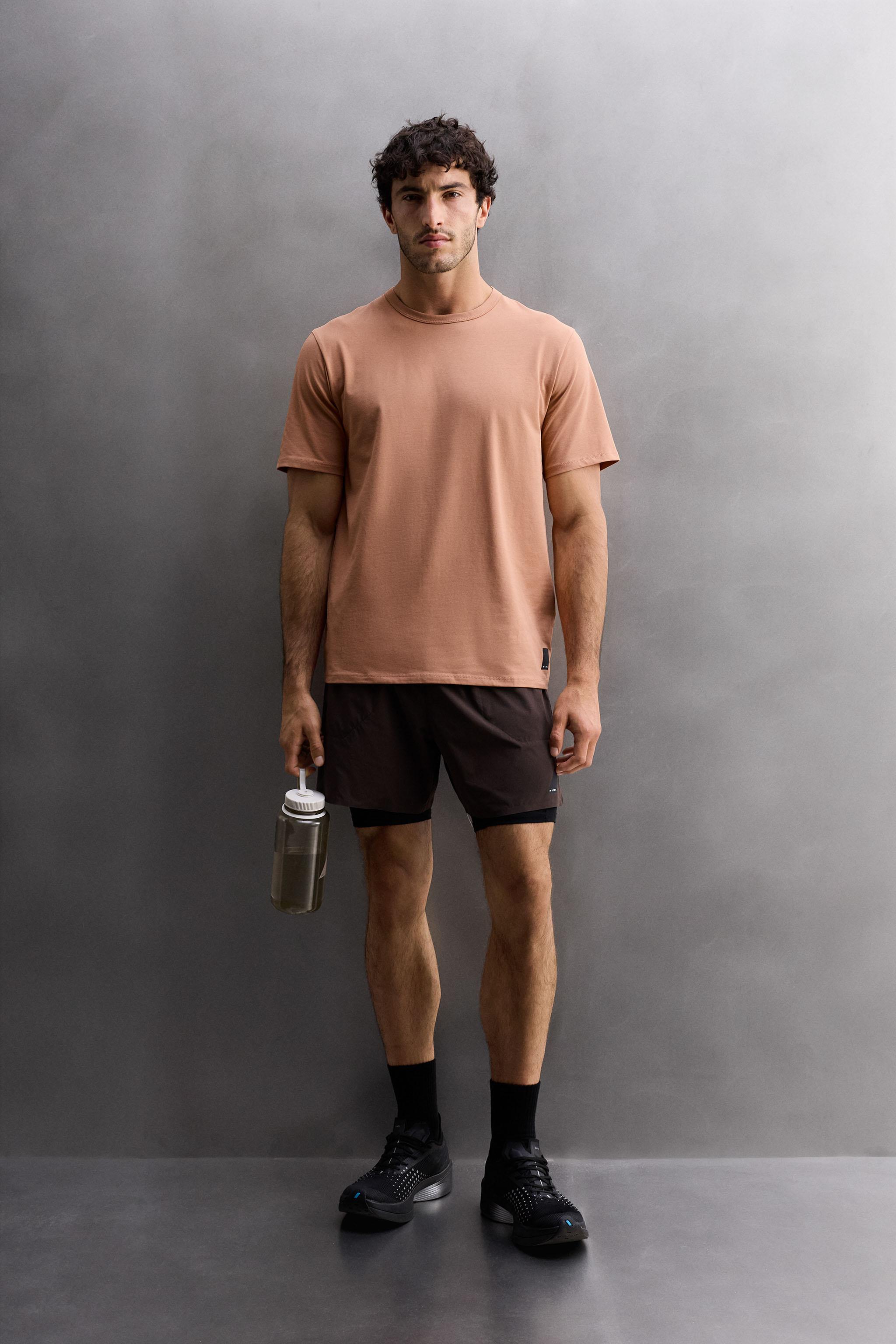 TECHNICAL COTTON BLEND T-SHIRT