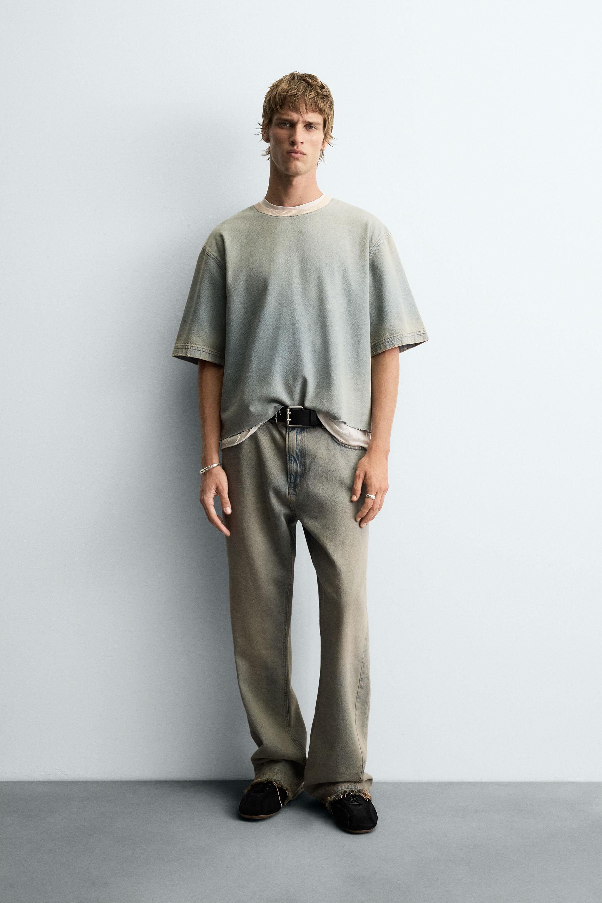 WASHED DENIM T-SHIRT