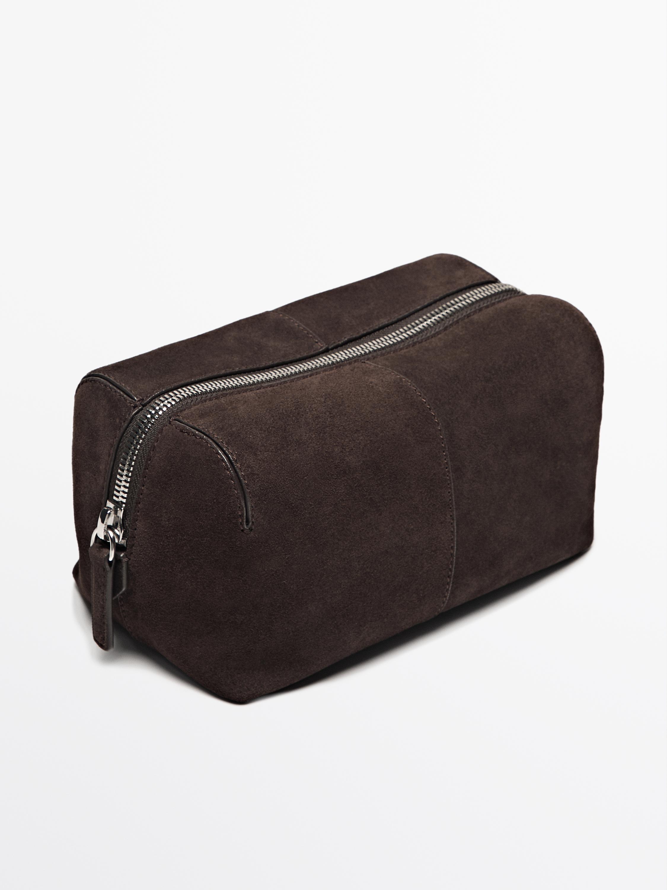 Nappa leather toiletry bag