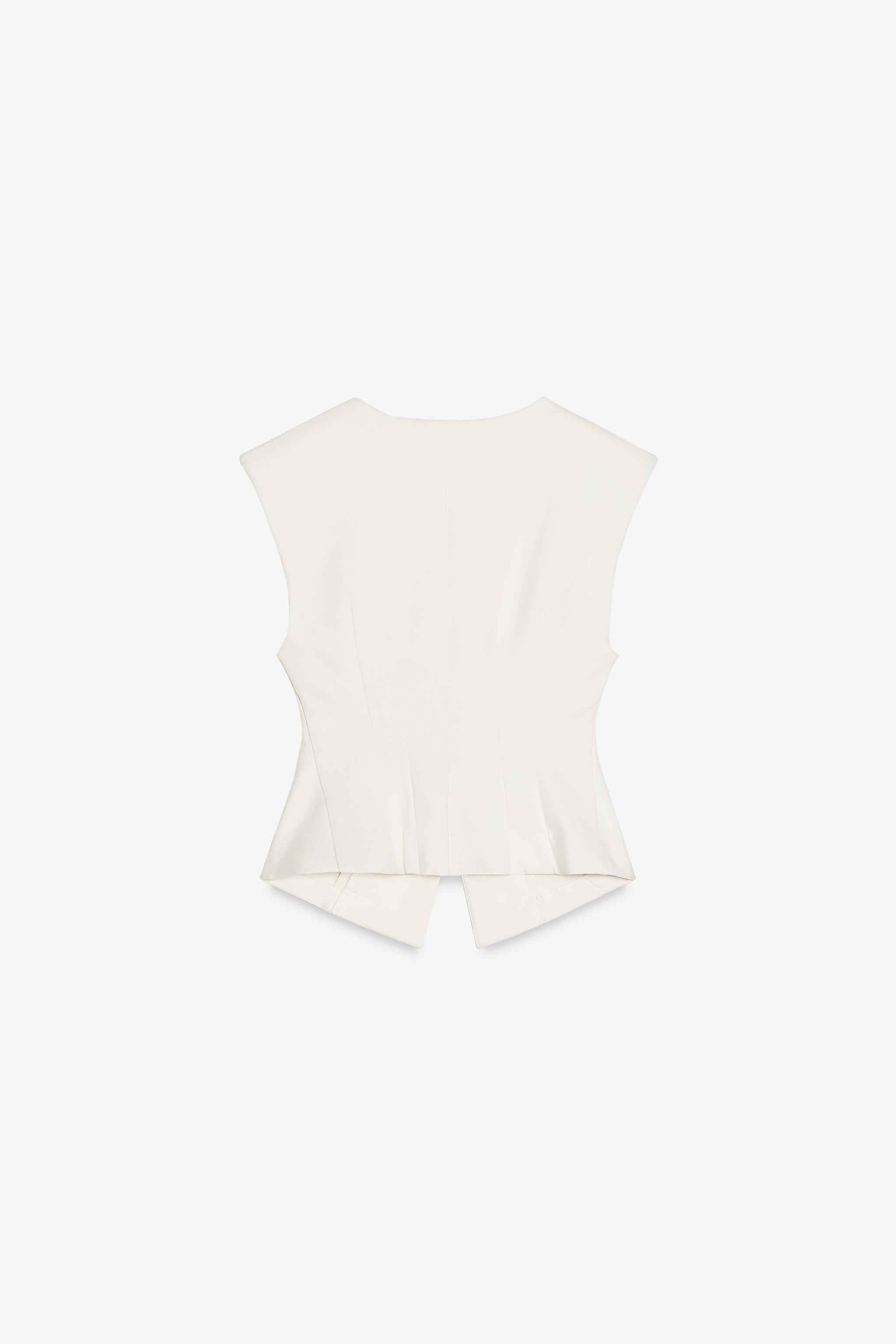 INTERLOCK KNIT VEST TOP
