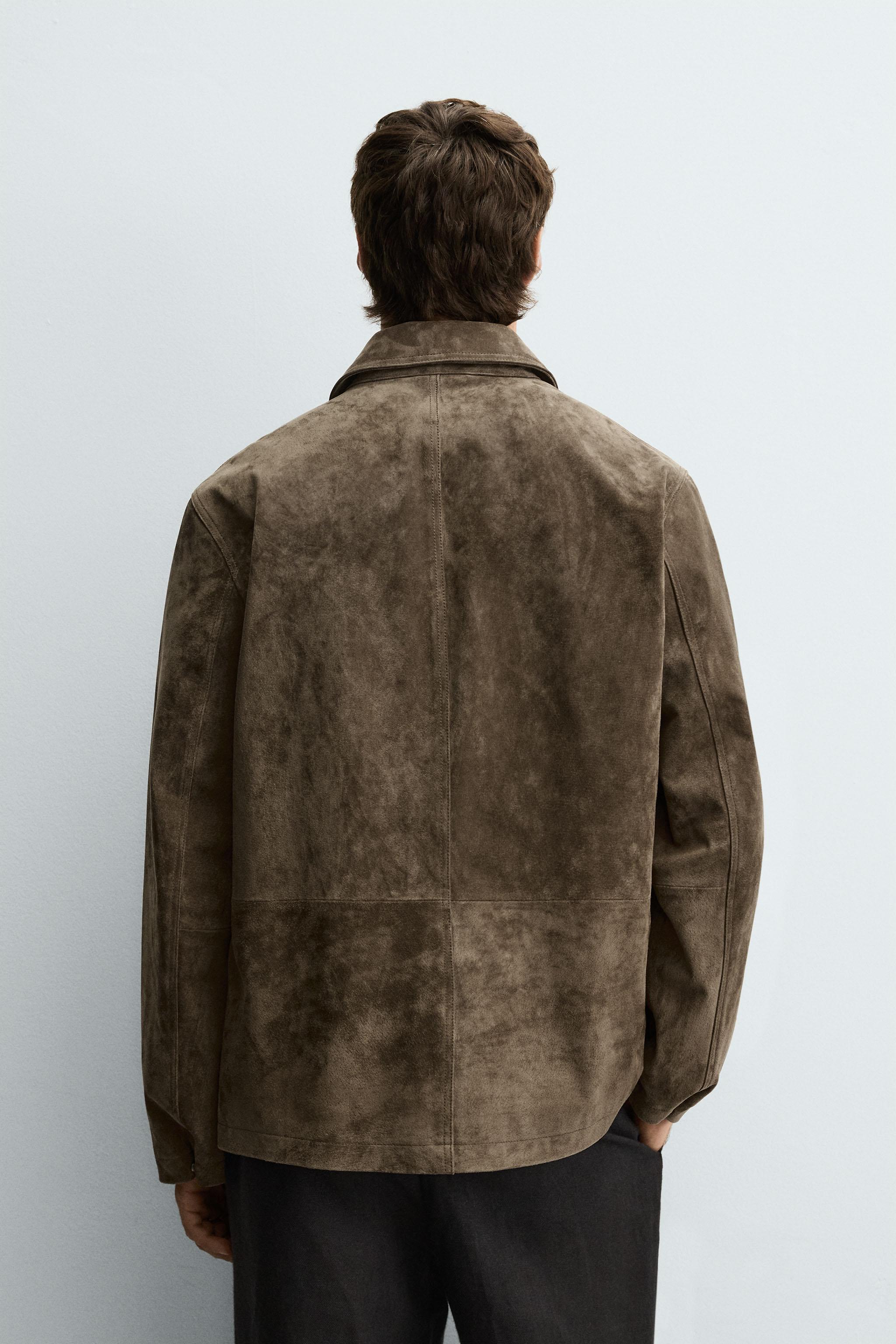 SUEDE LEATHER OVERSHIRT