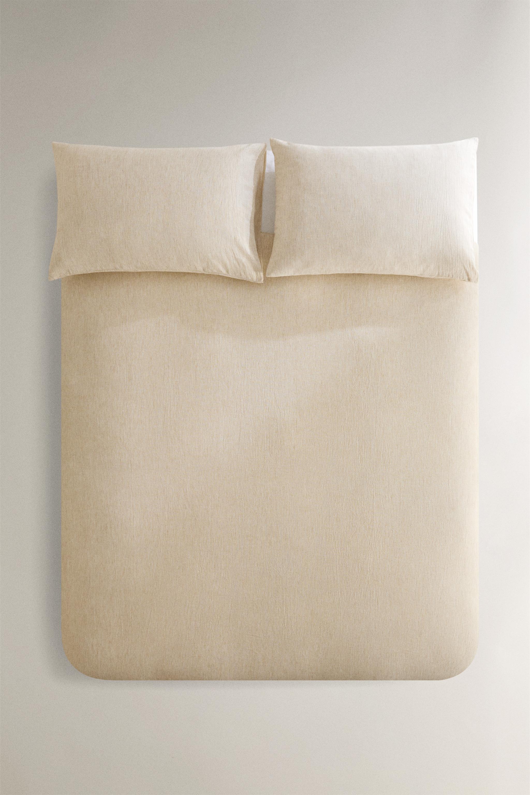 TEXTURED STRIPED DUVET COVER