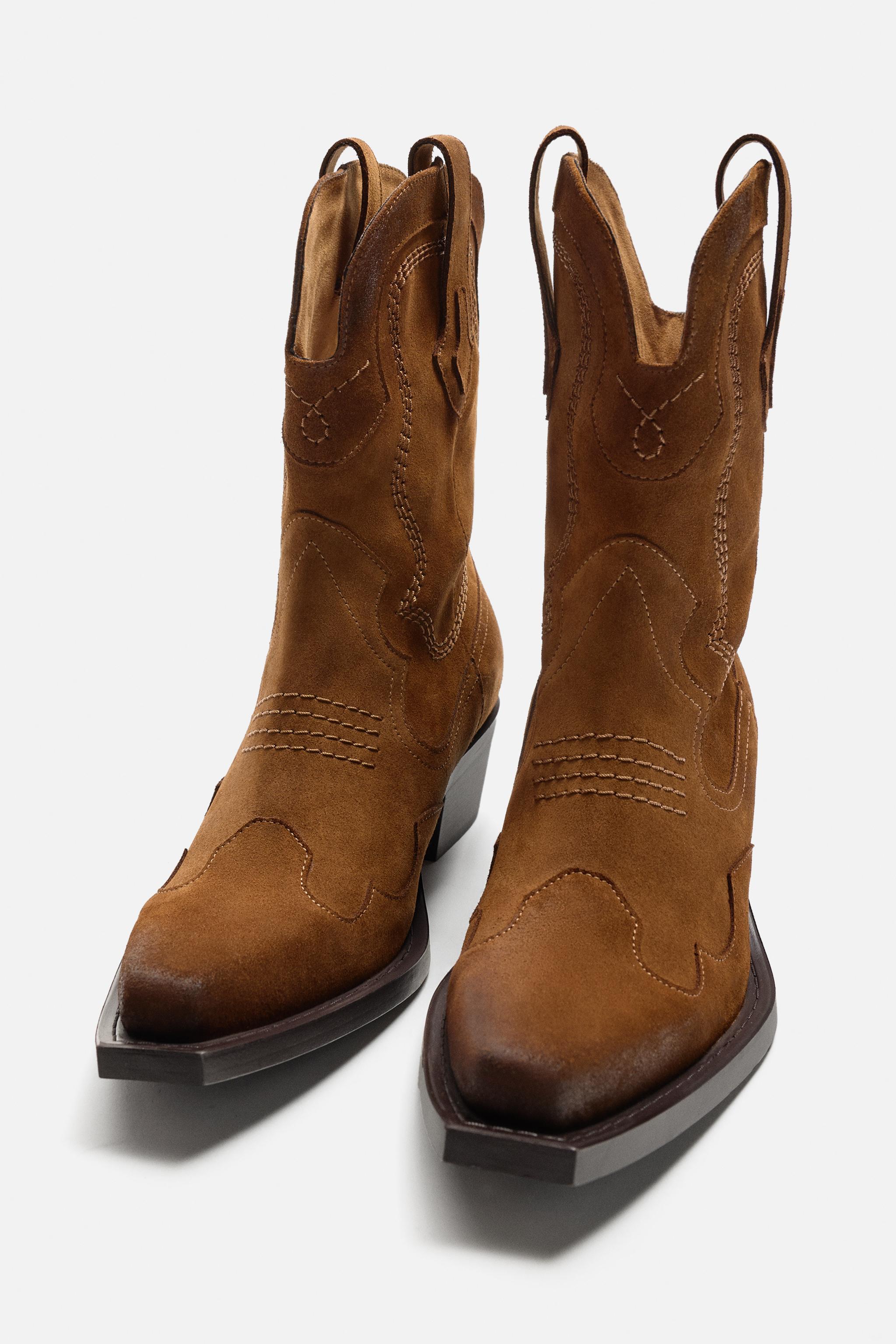 LEATHER COWBOY BOOTS