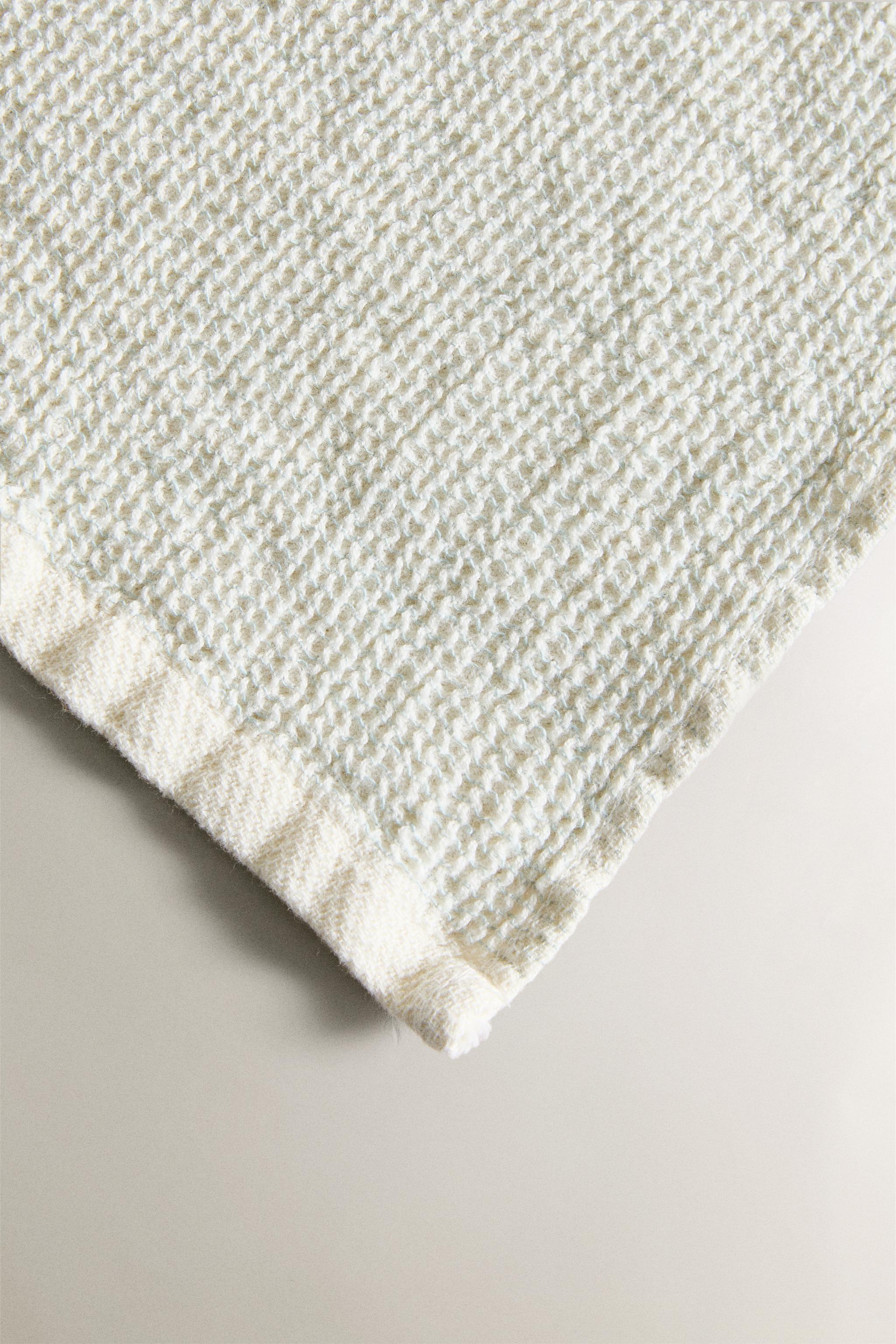 WAFFLE-KNIT BATH TOWEL