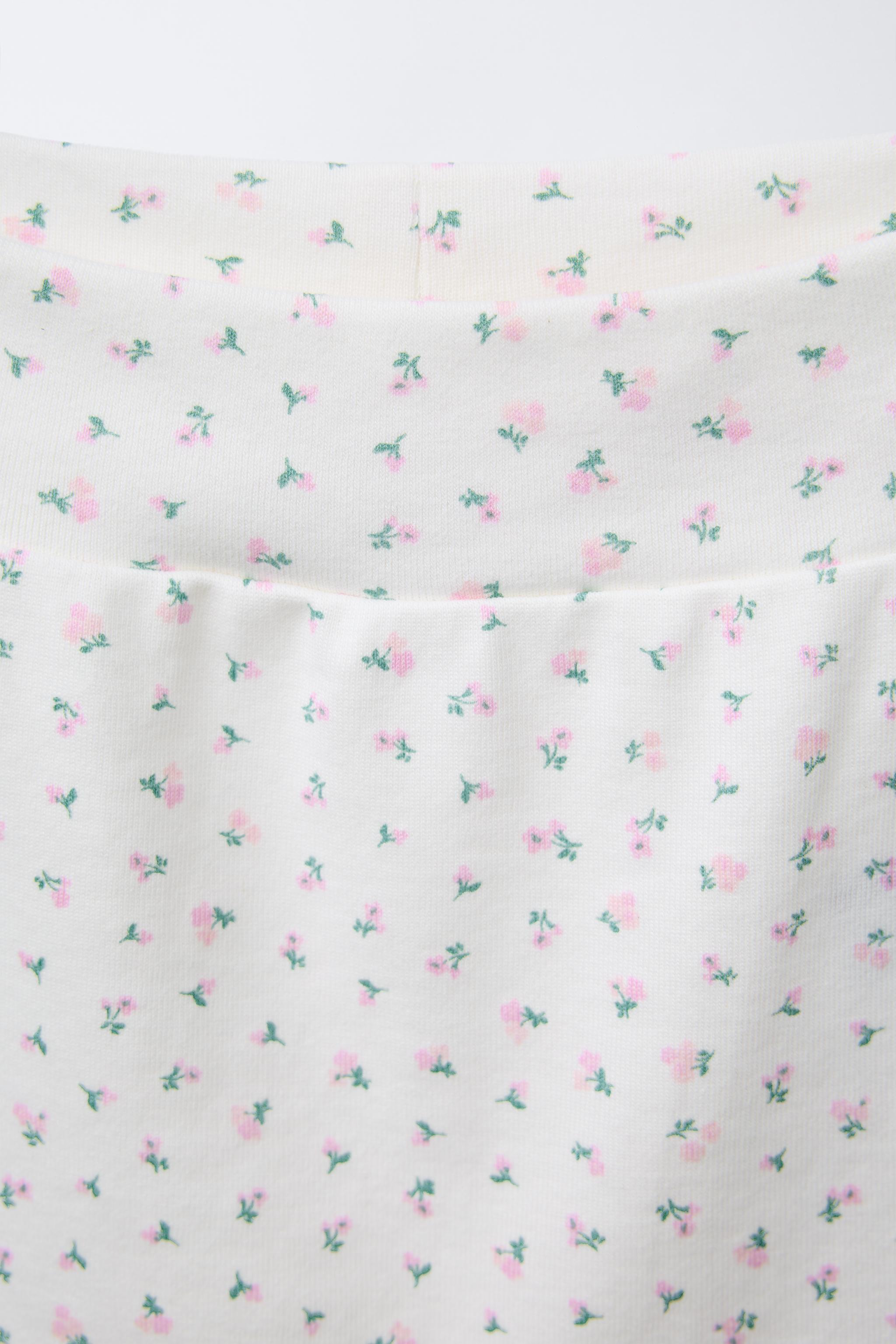 FLORAL T-SHIRT AND LEGGINGS SET