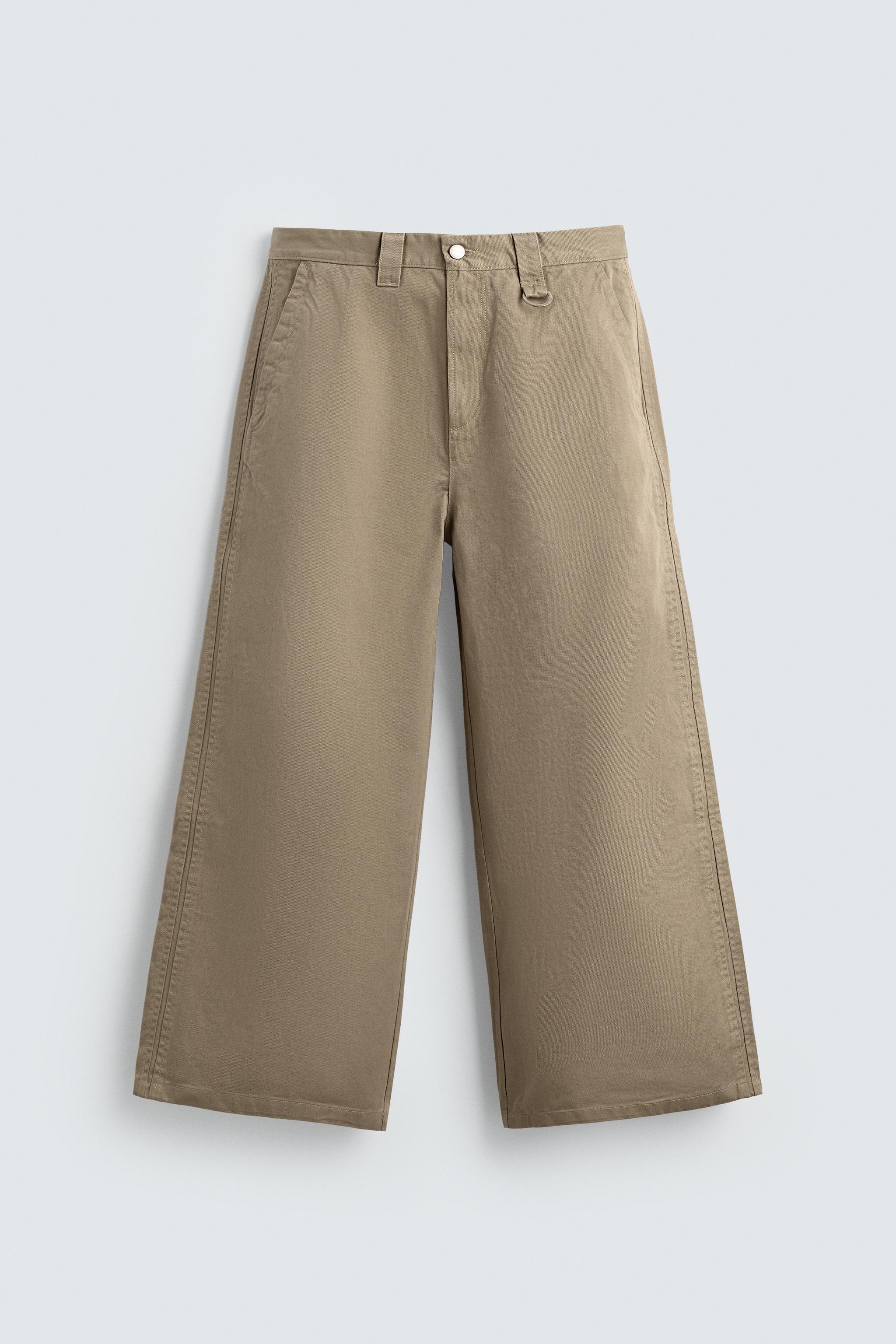 WIDE BAGGY FIT CHINO PANTS