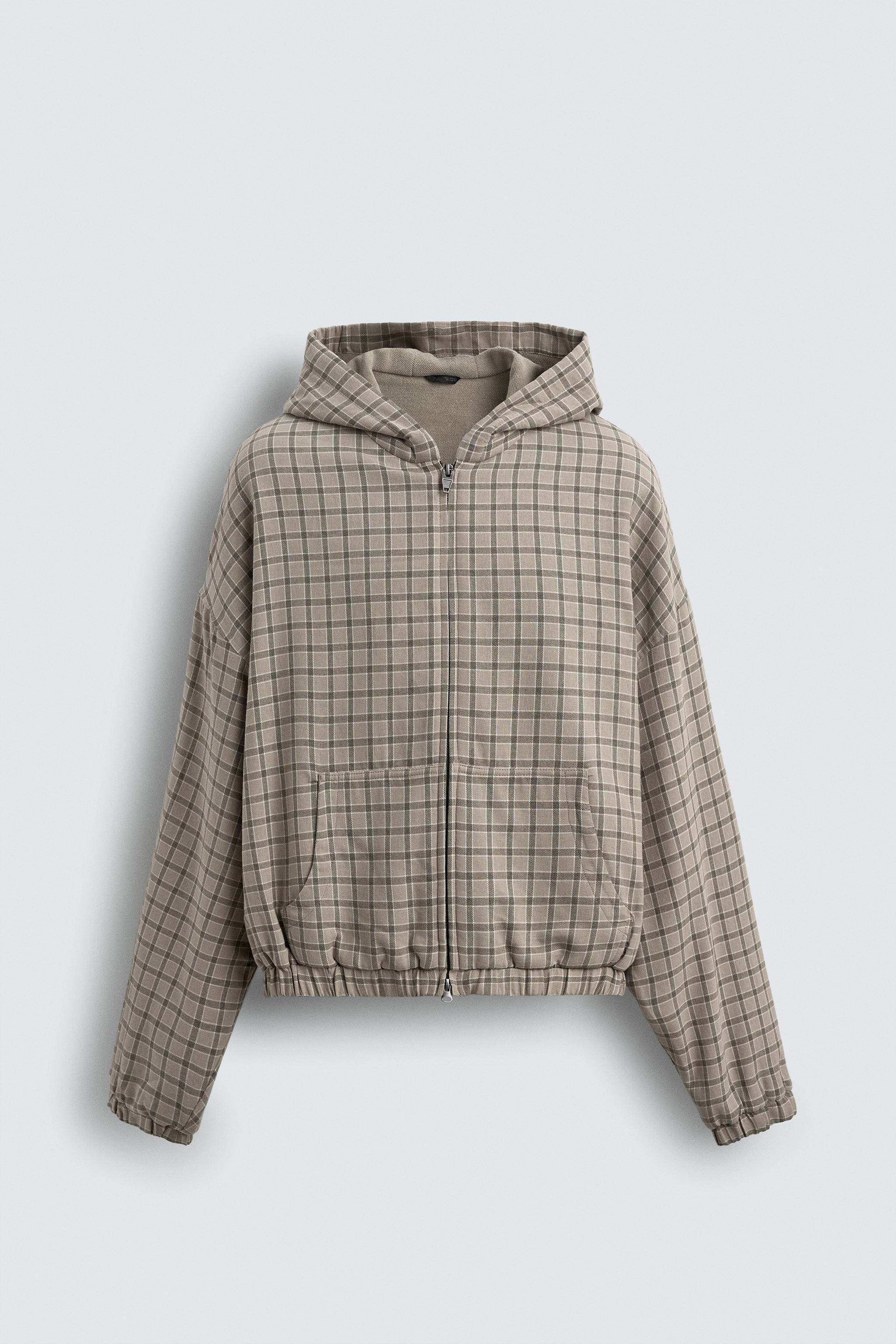 CHECKERED BOXY FIT JACKET