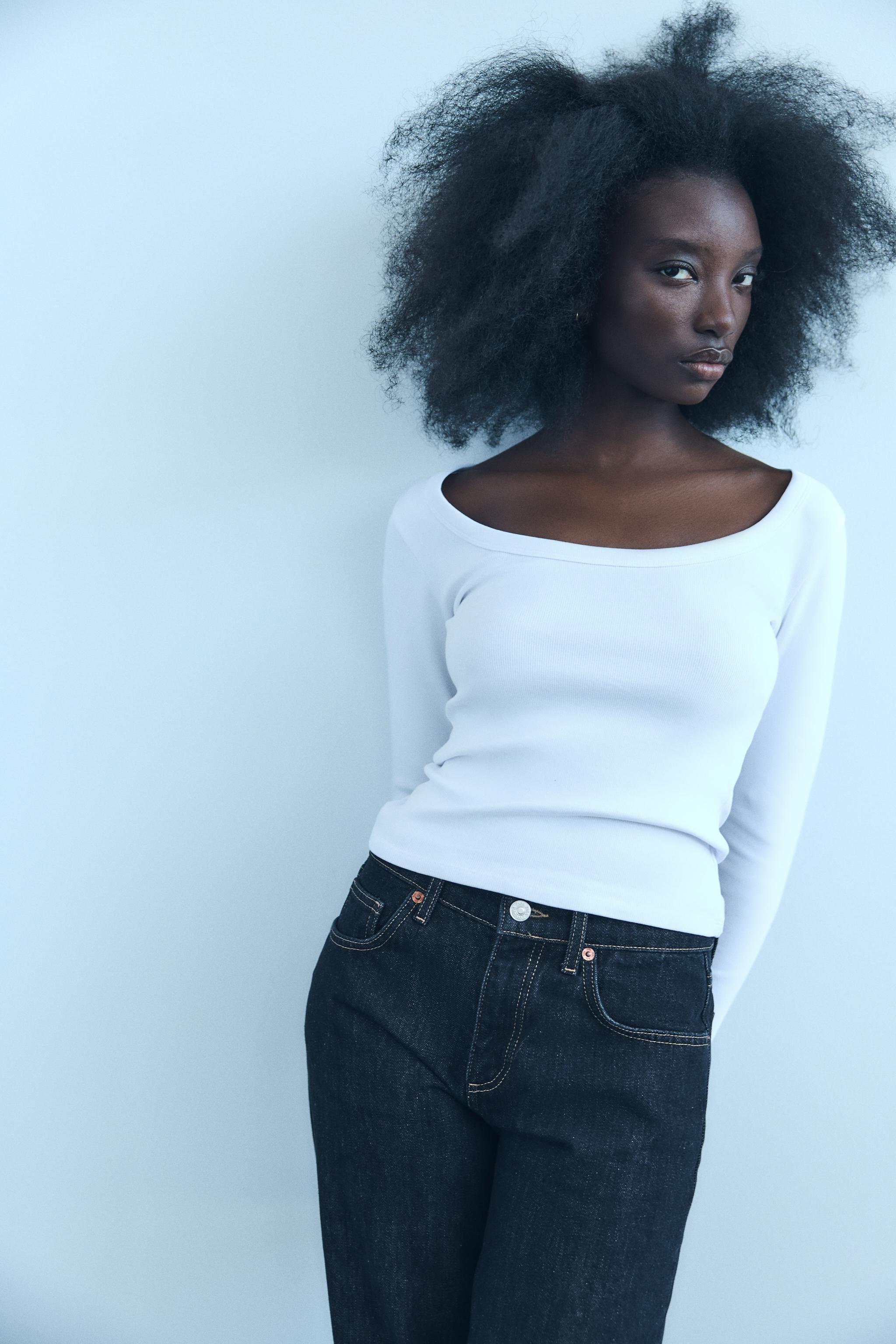 LONG SLEEVE RIB T-SHIRT