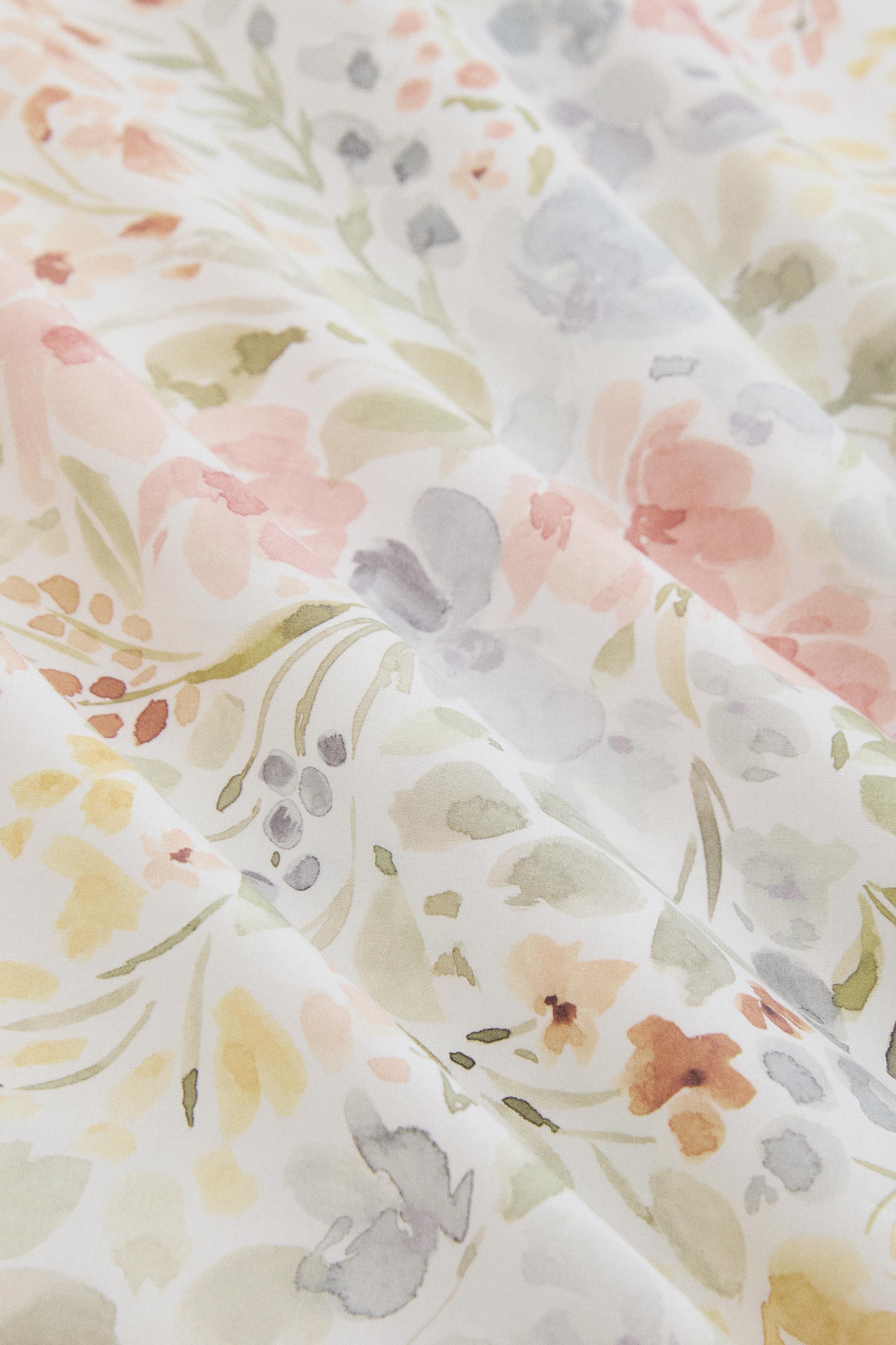 FLORAL PRINT DUVET COVER
