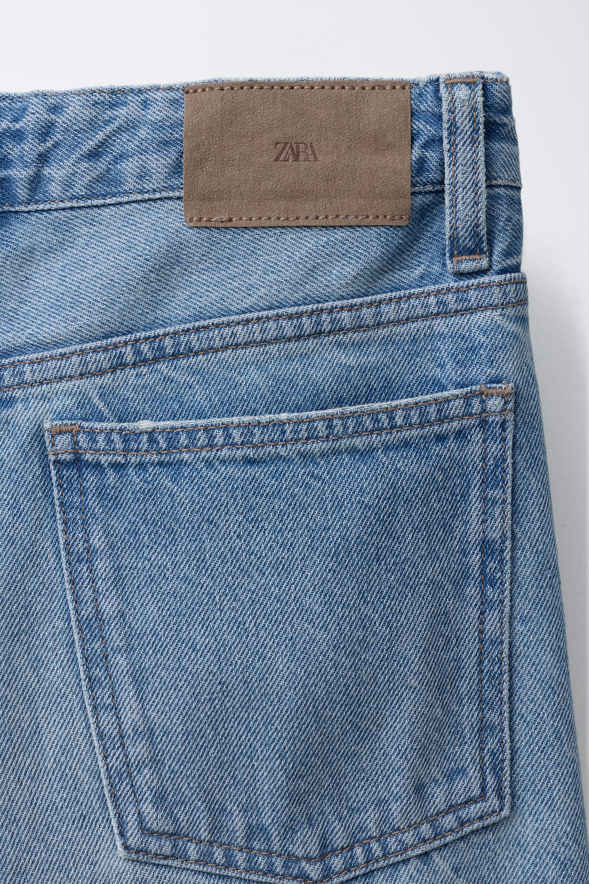 CUFFED WIDE LEG JEANS