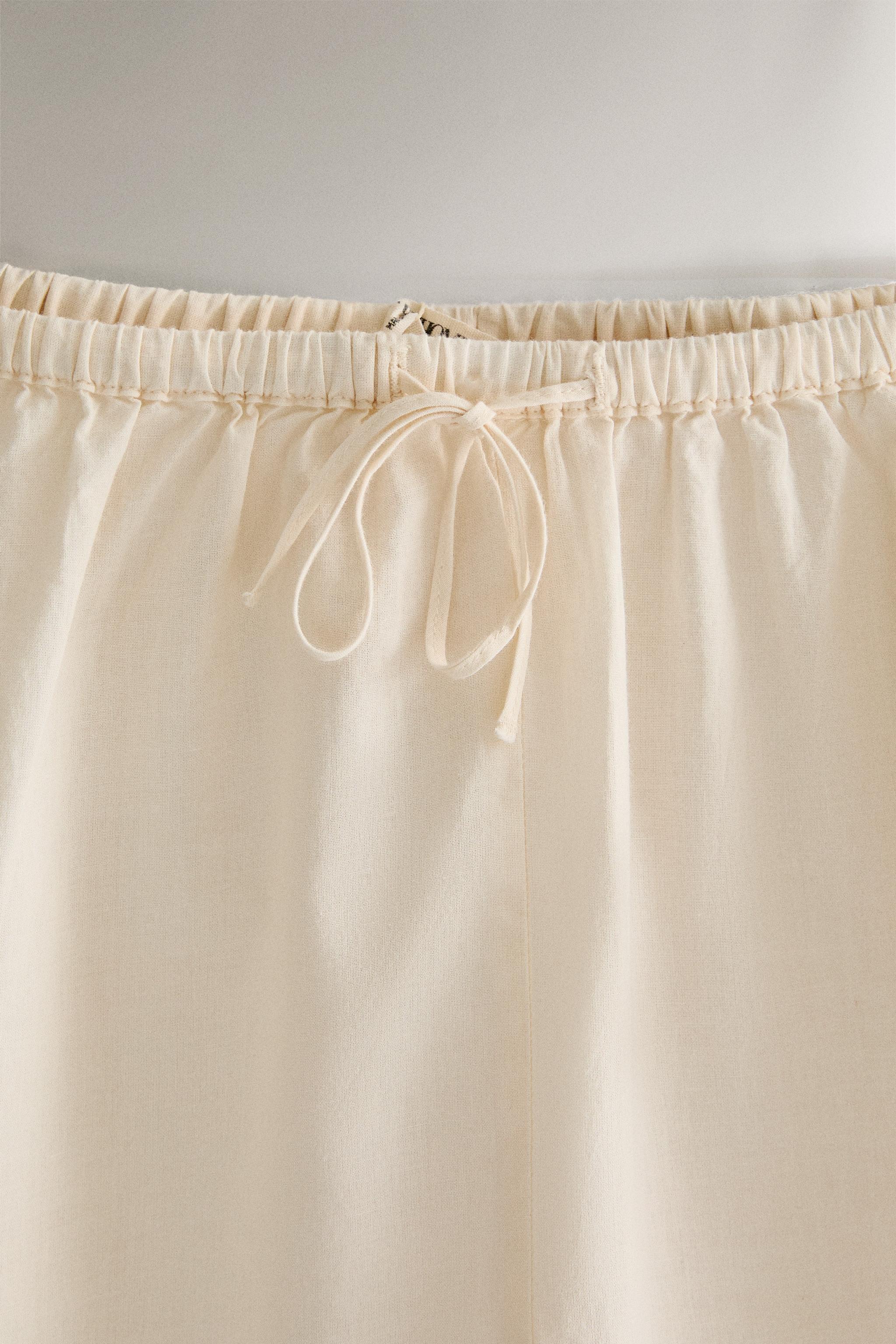 EMBROIDERED COTTON SHORTS