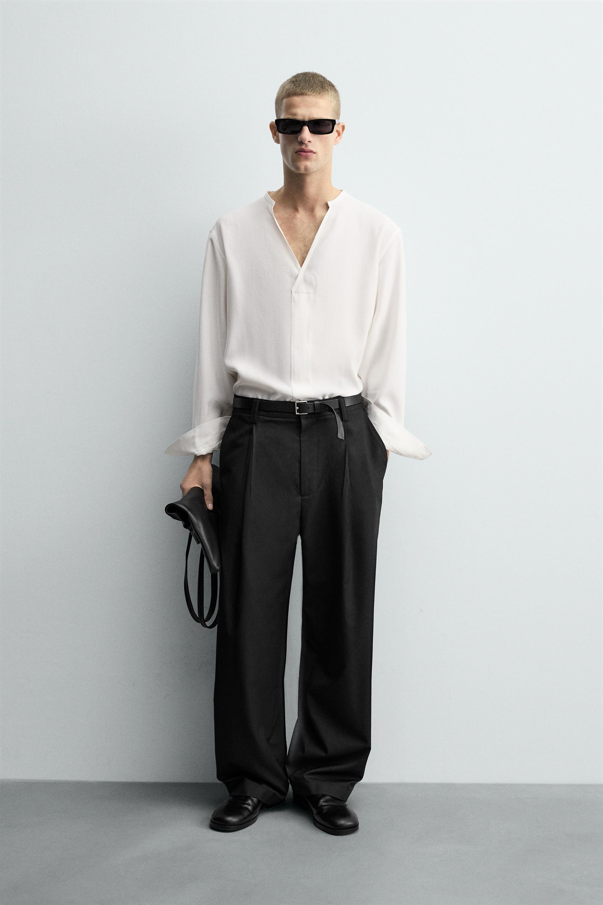 RELAXED FIT FLOWY SHIRT