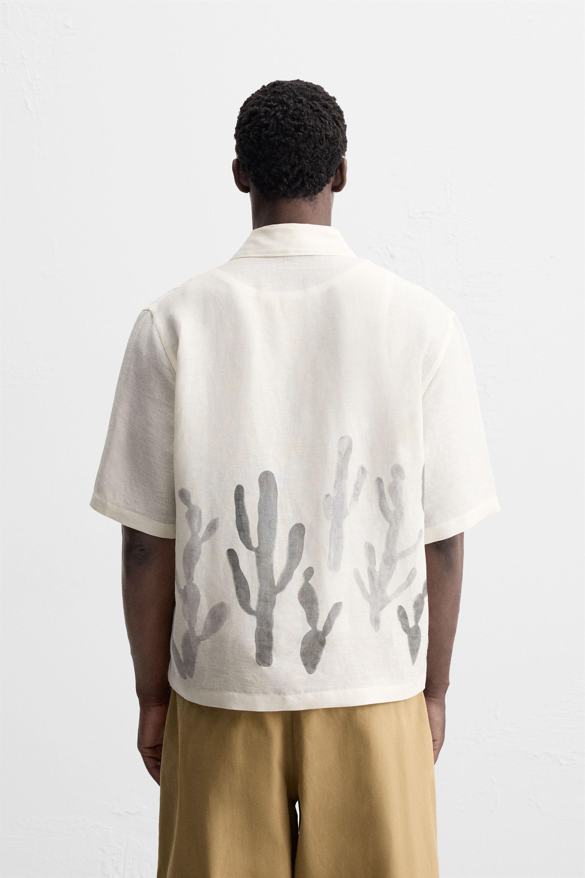 LINEN - VISCOSE CACTUS SHIRT