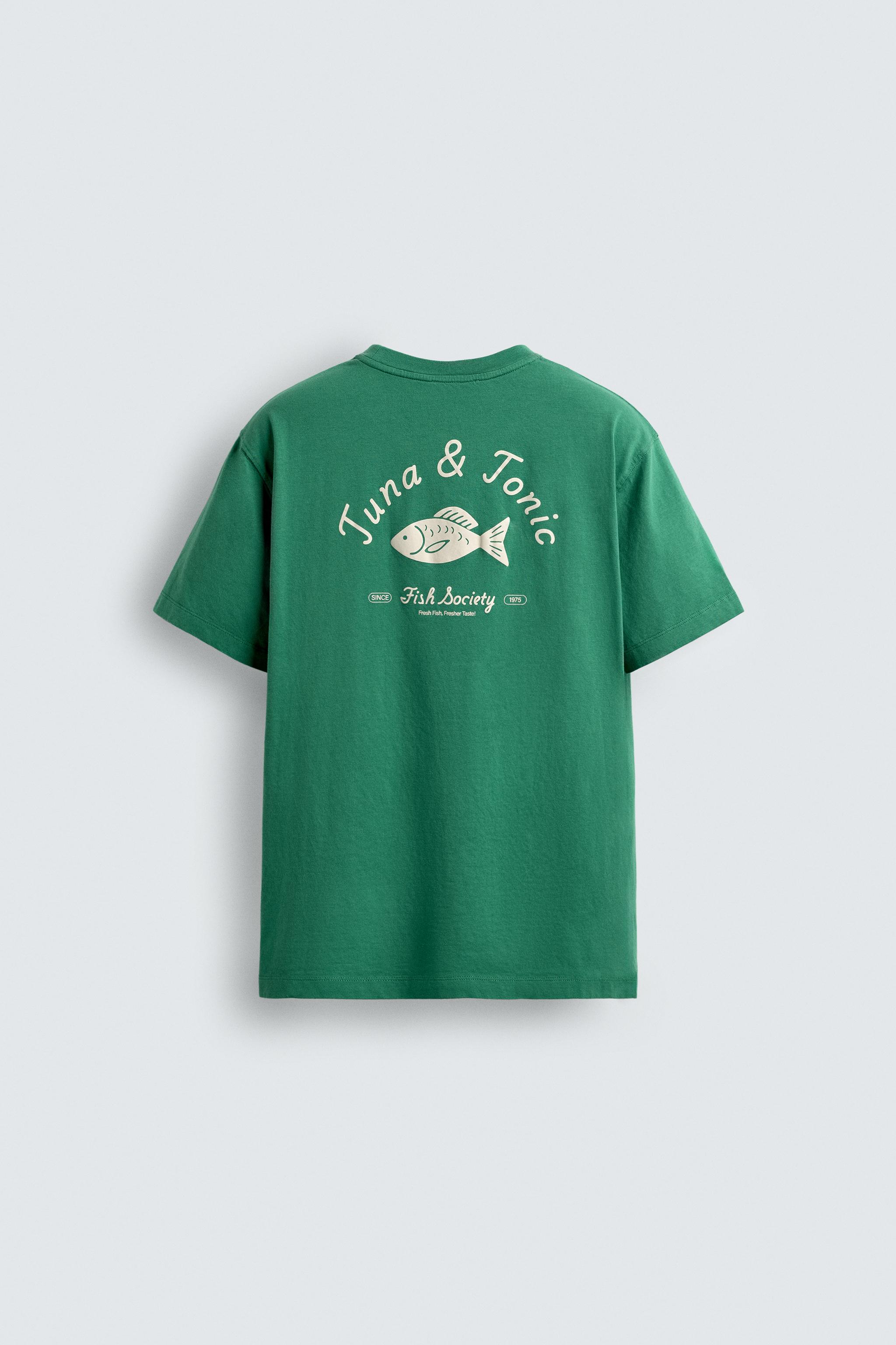 FISH EMBROIDERY T-SHIRT