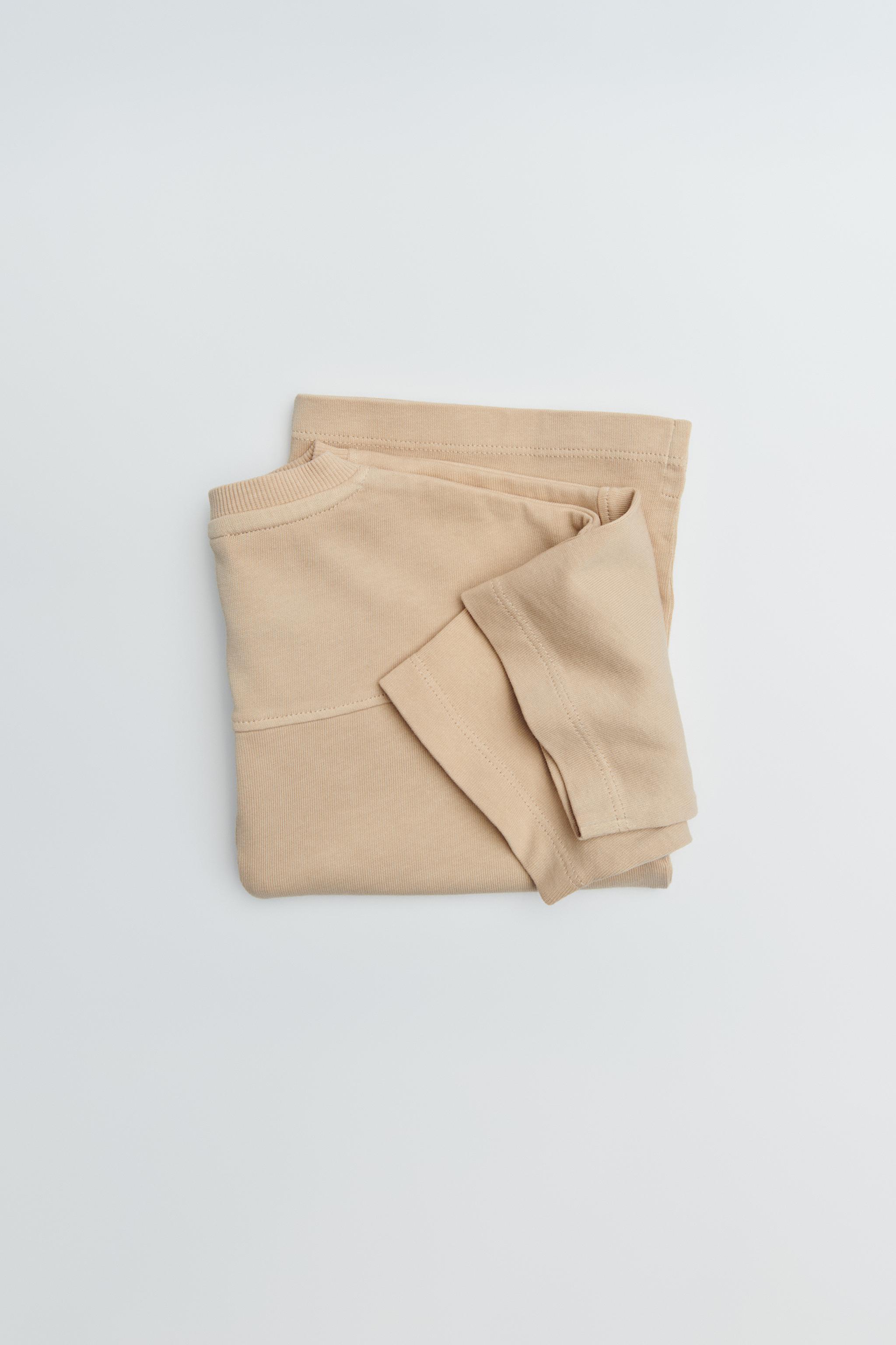 PLAIN WIDE LEG T-SHIRT AND PANTS SET