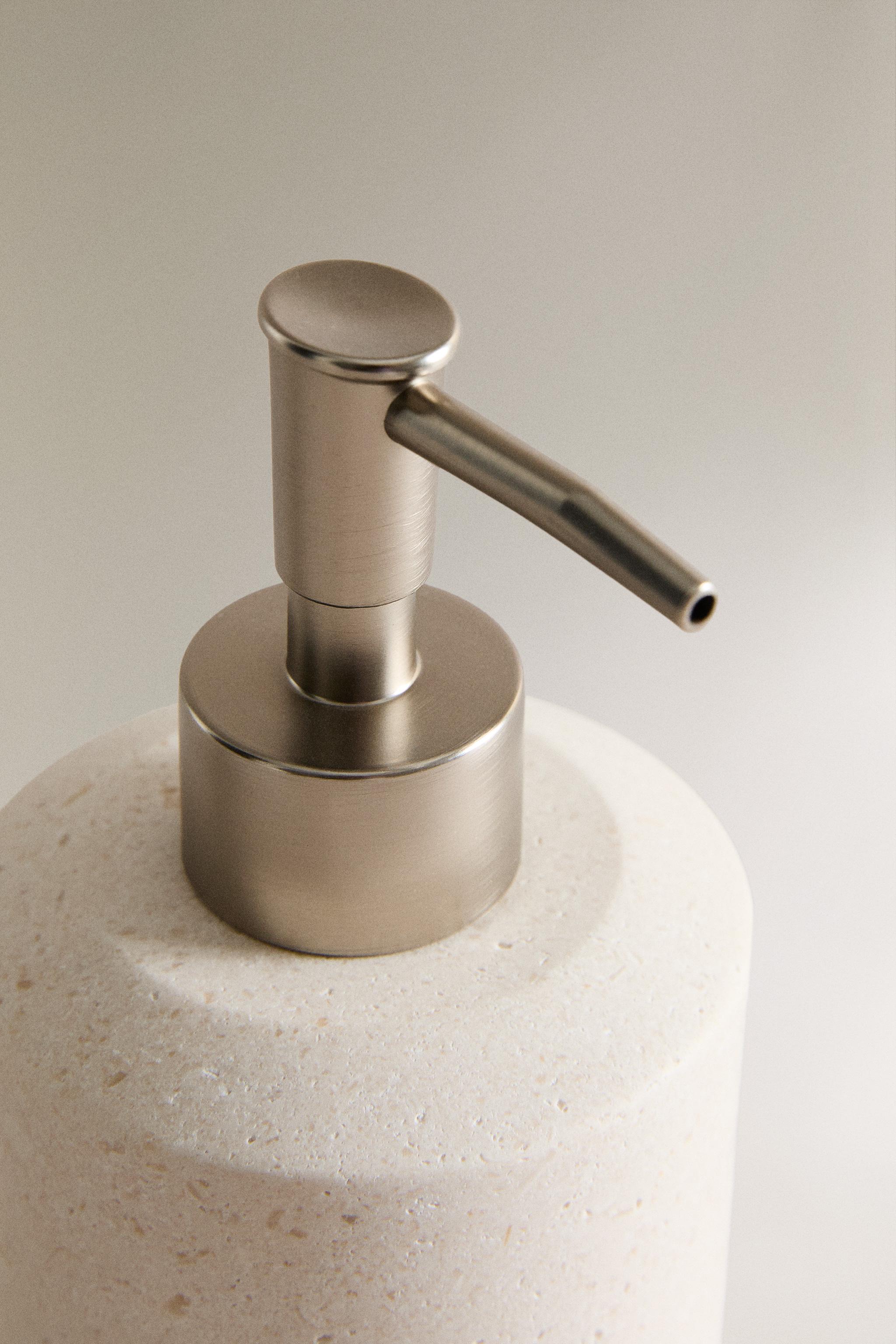 WHITE MARBLE SOAP DISPENSER