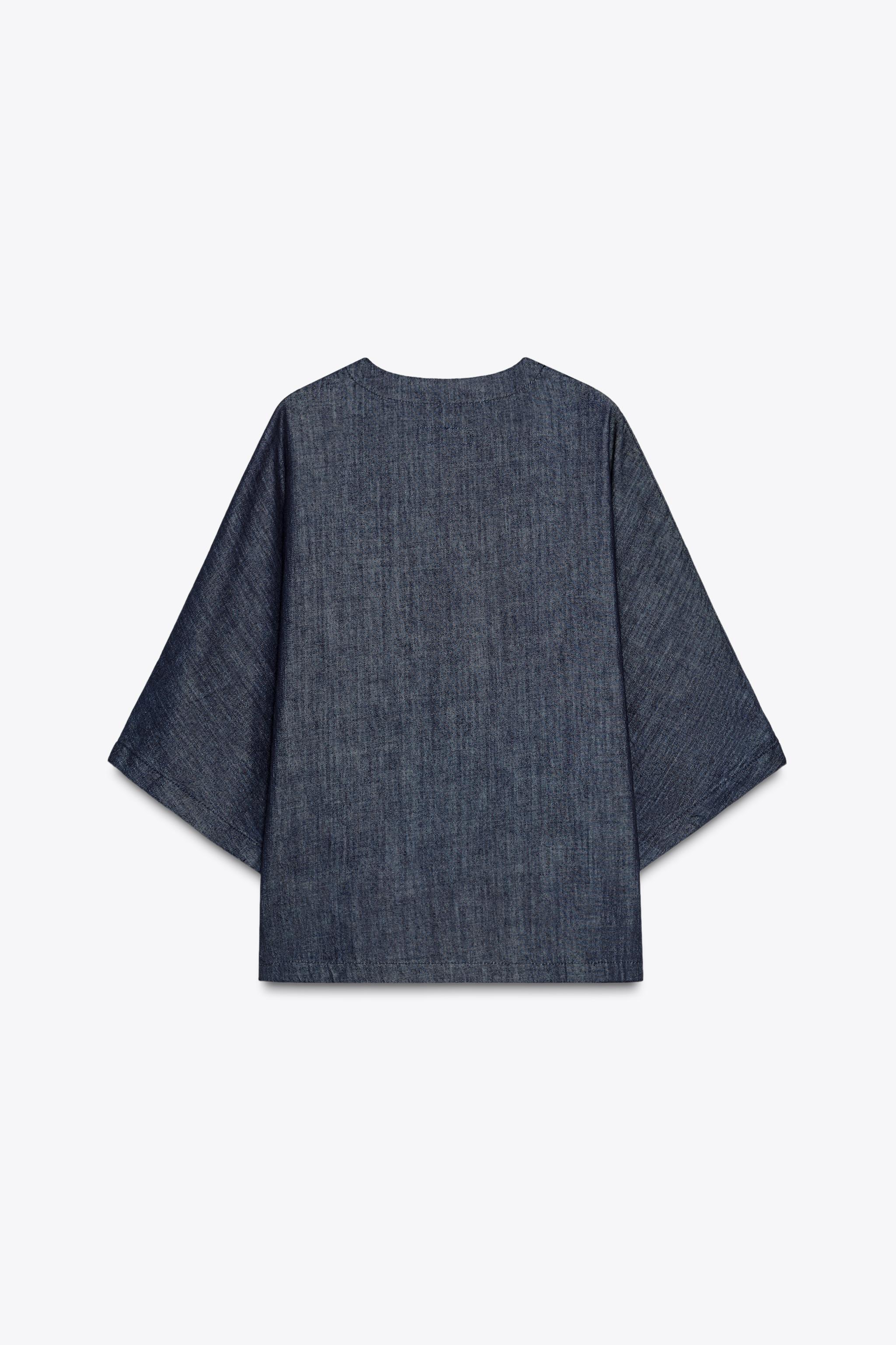 RELAXED DENIM SHIRT ZW COLLECTION