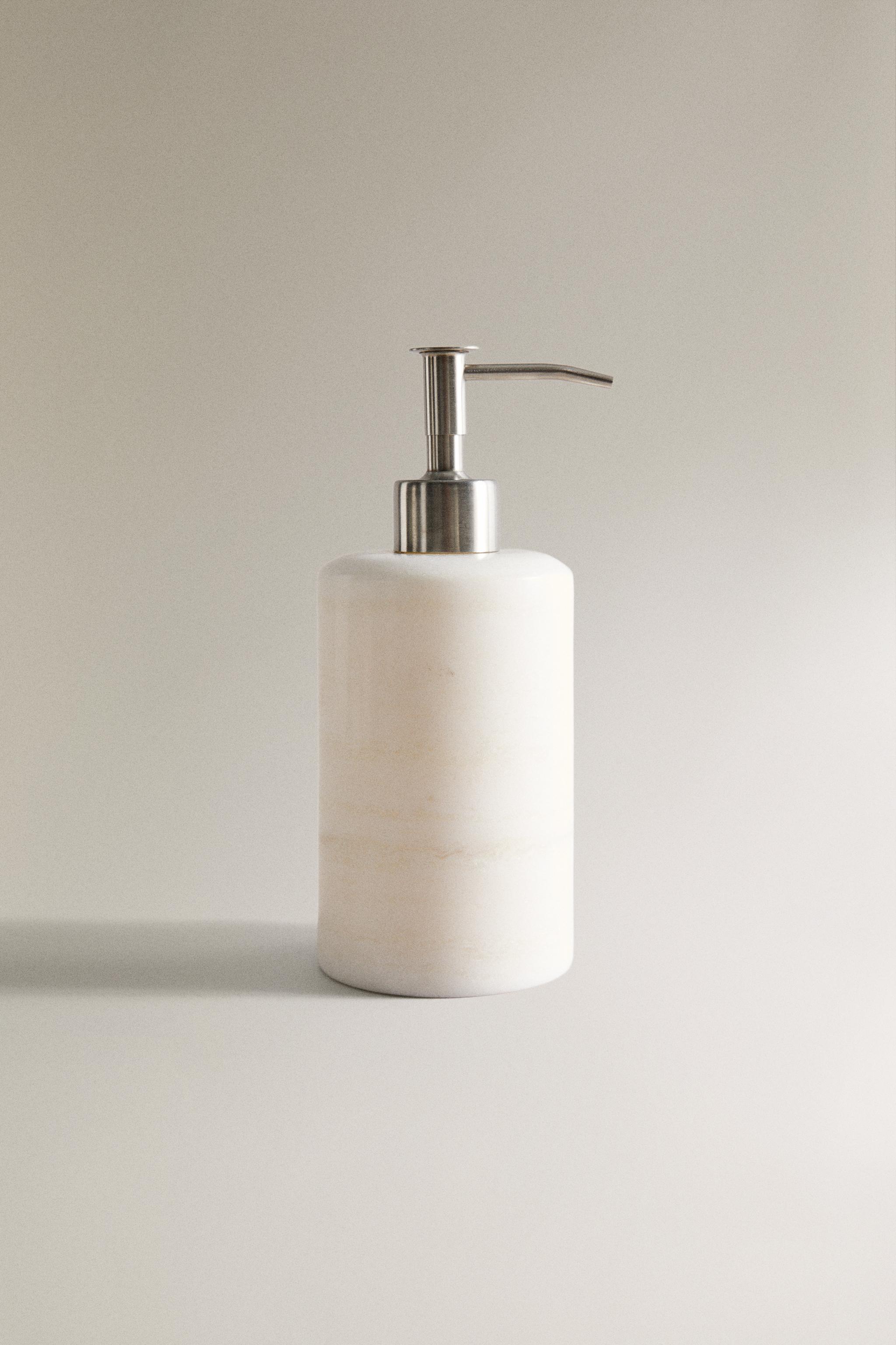 WHITE MARBLE SOAP DISPENSER