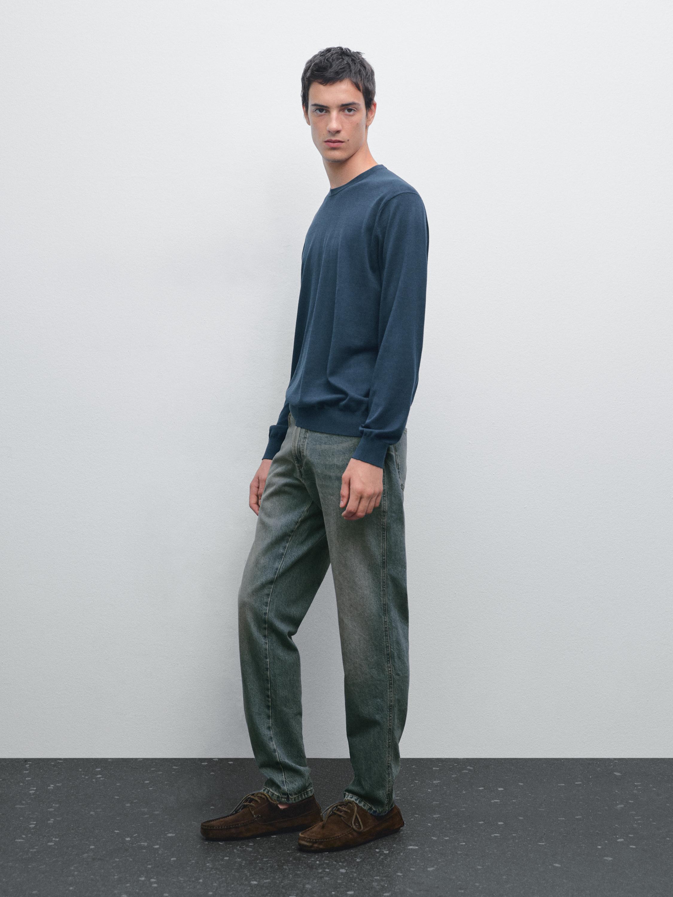 Cotton and silk blend sweater