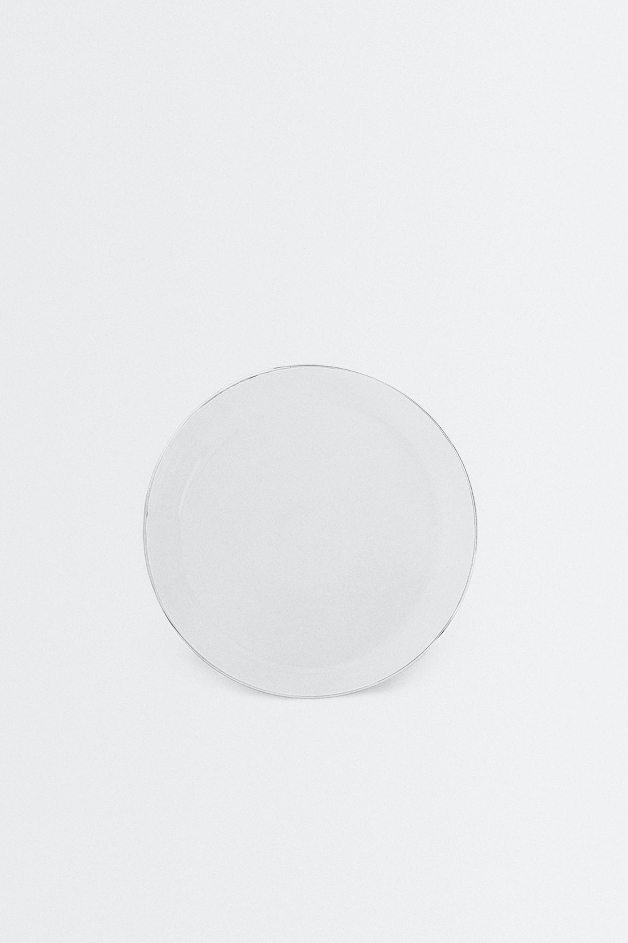 BOROSILICATE GLASS SIDE PLATE WITH RIM