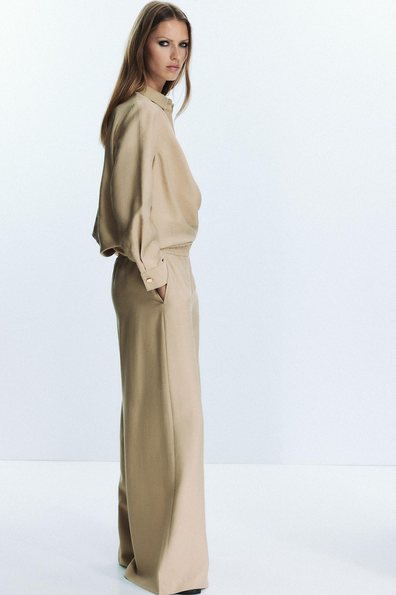 GOLD BUTTON WRAP SHIRT