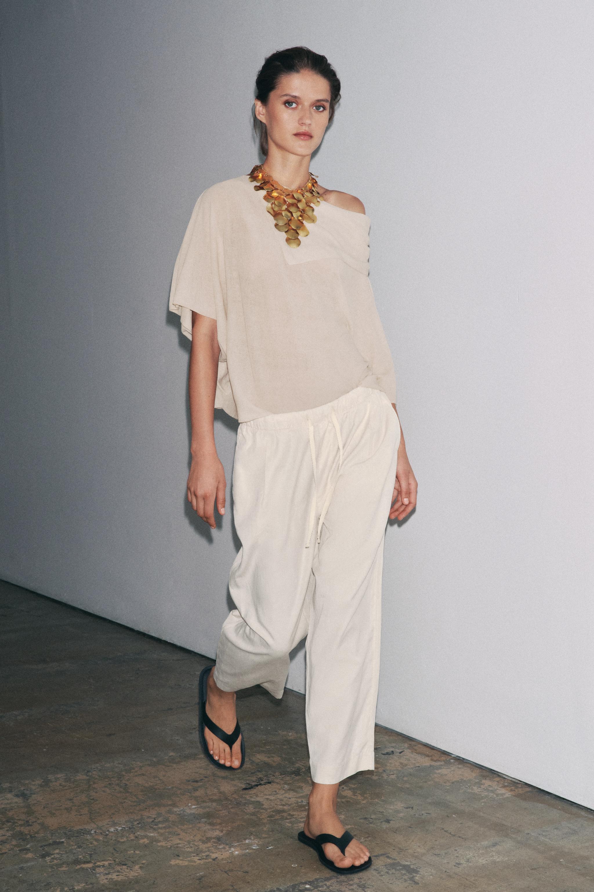 ZW COLLECTION WIDE LEG JOGGER PANTS