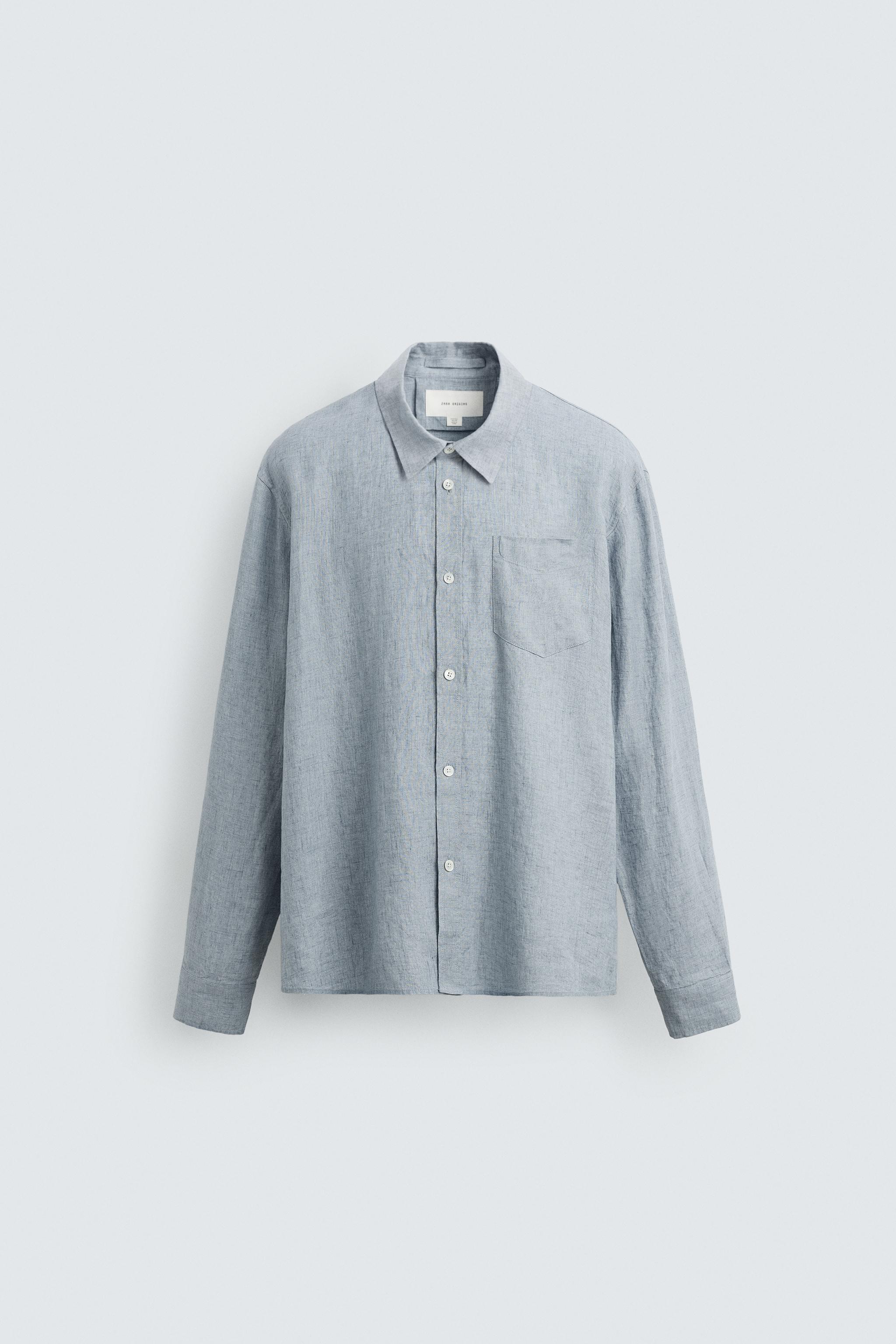 RELAXED FIT 100% LINEN SHIRT