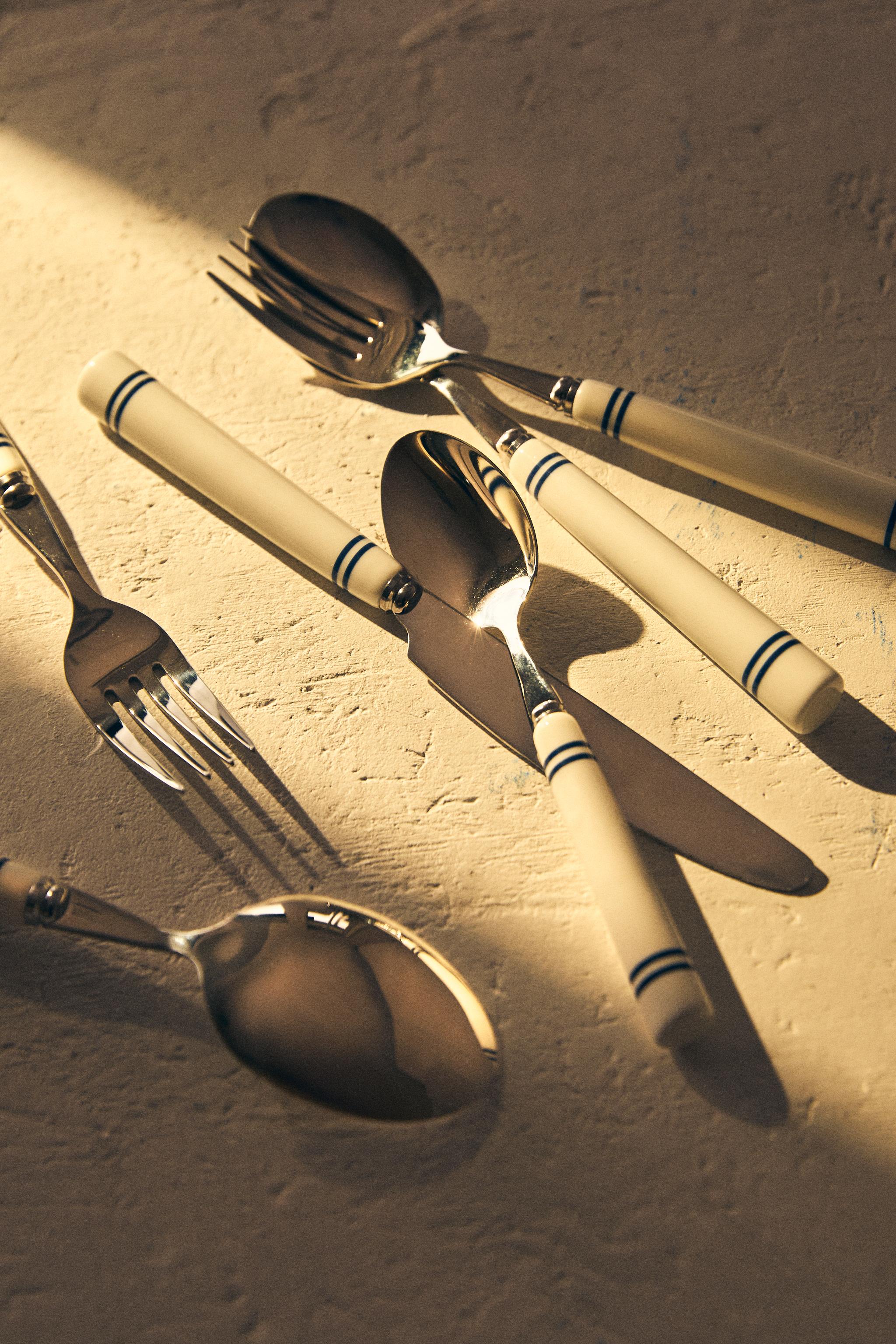 4-PIECE CERAMIC FLATWARE SET