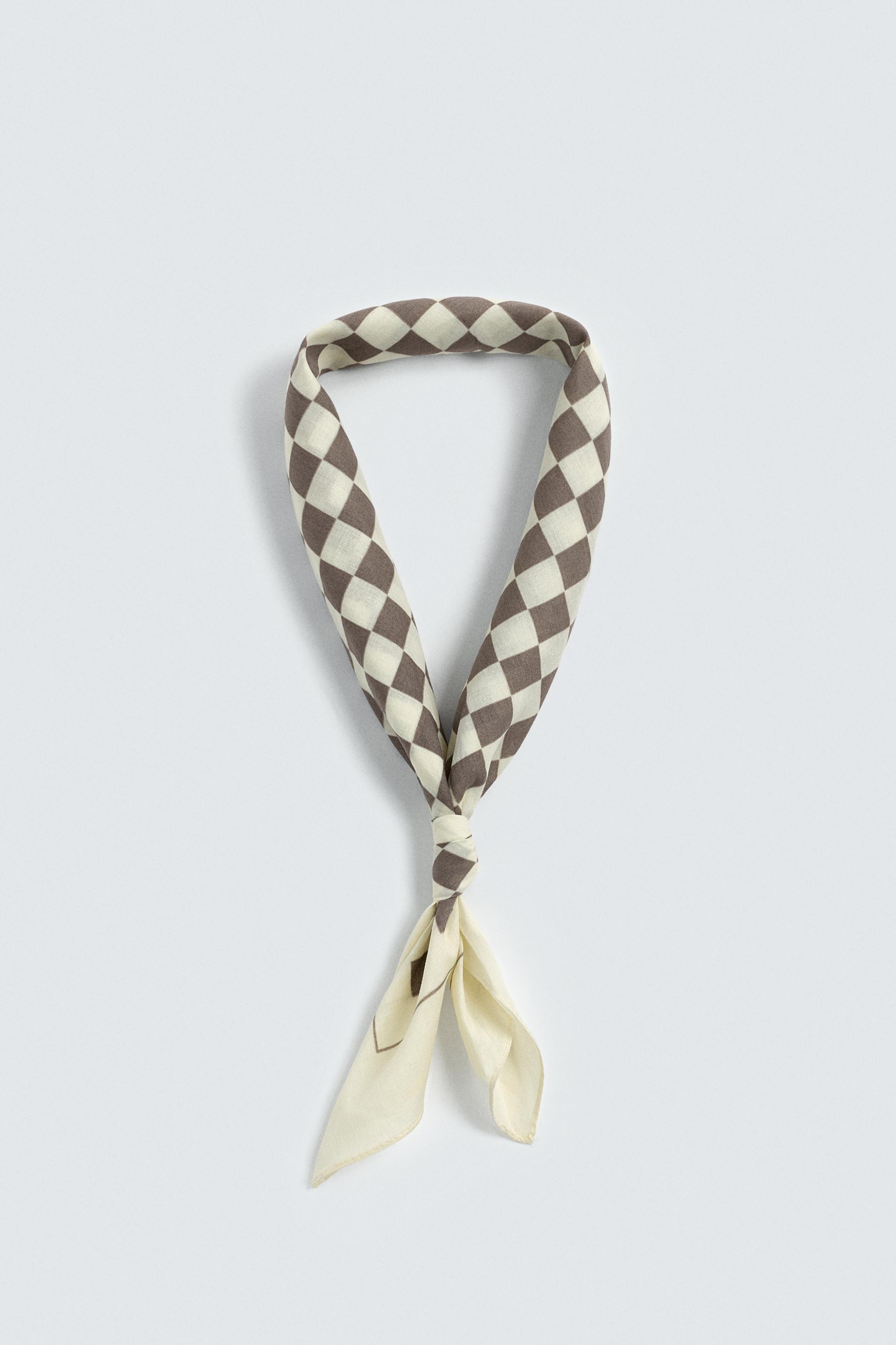 CHECKERED PRINT BANDANA