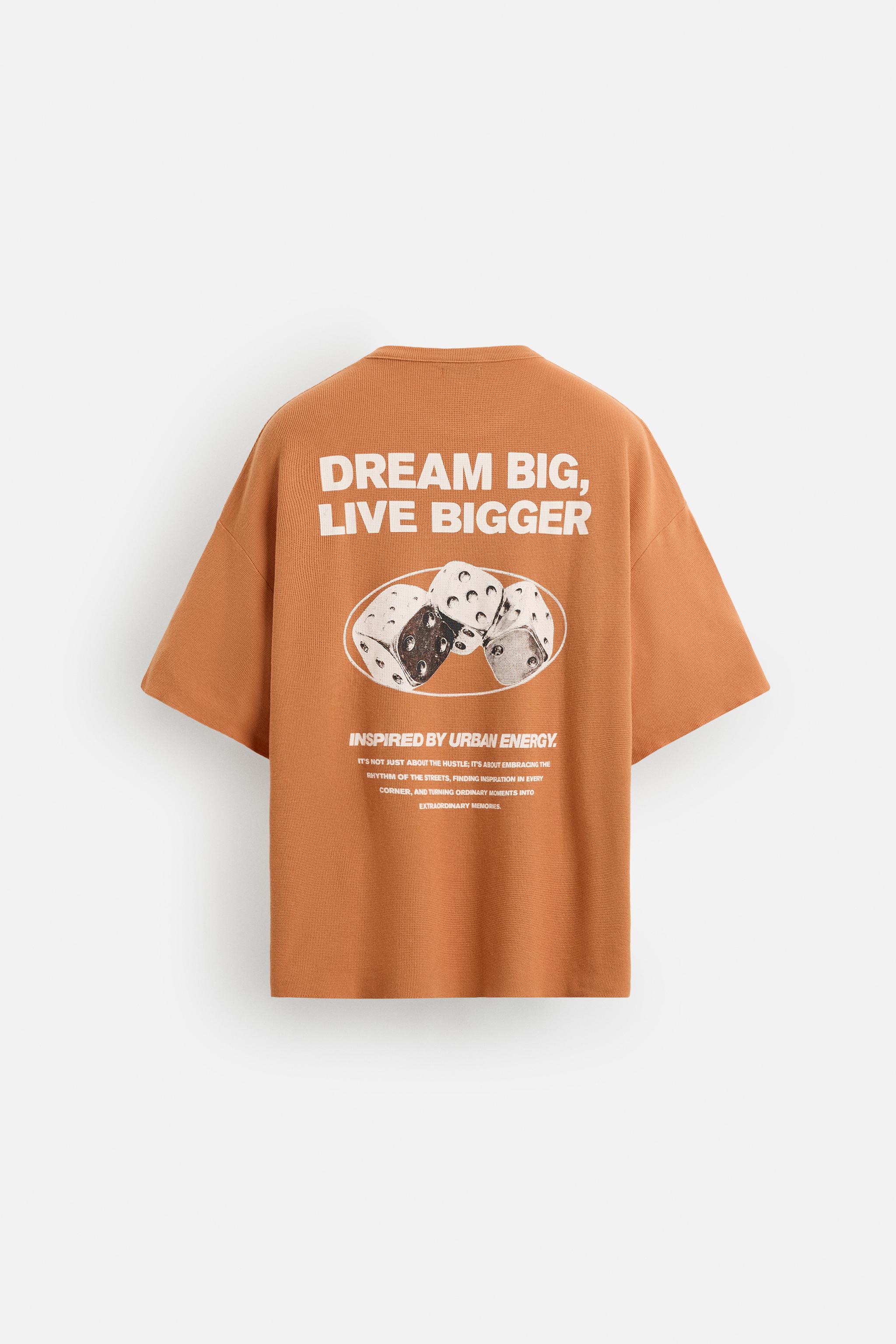 WASHED PRINT KNIT T-SHIRT