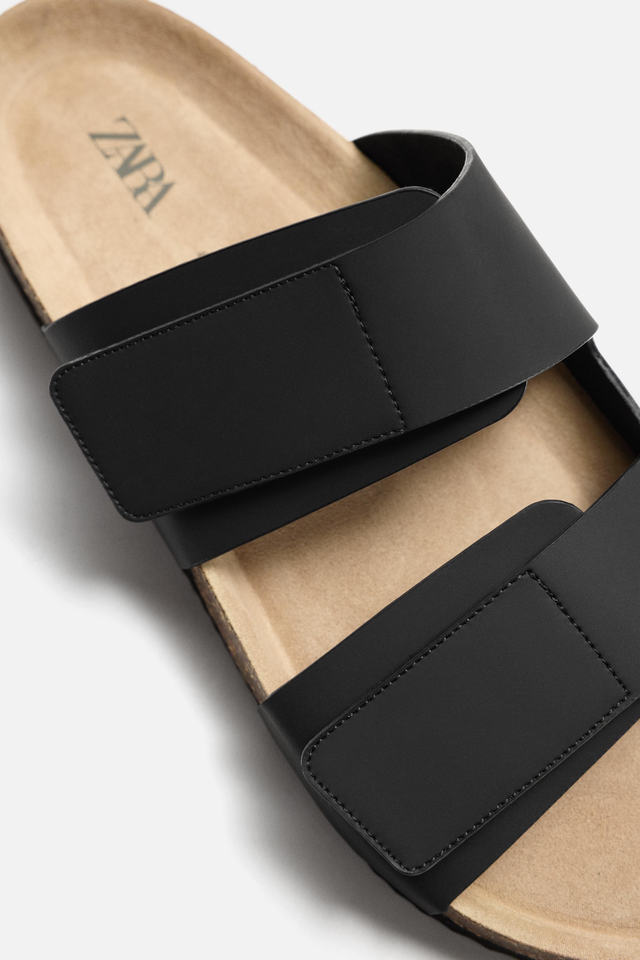 RUBBERIZED DOUBLE STRAP SANDALS