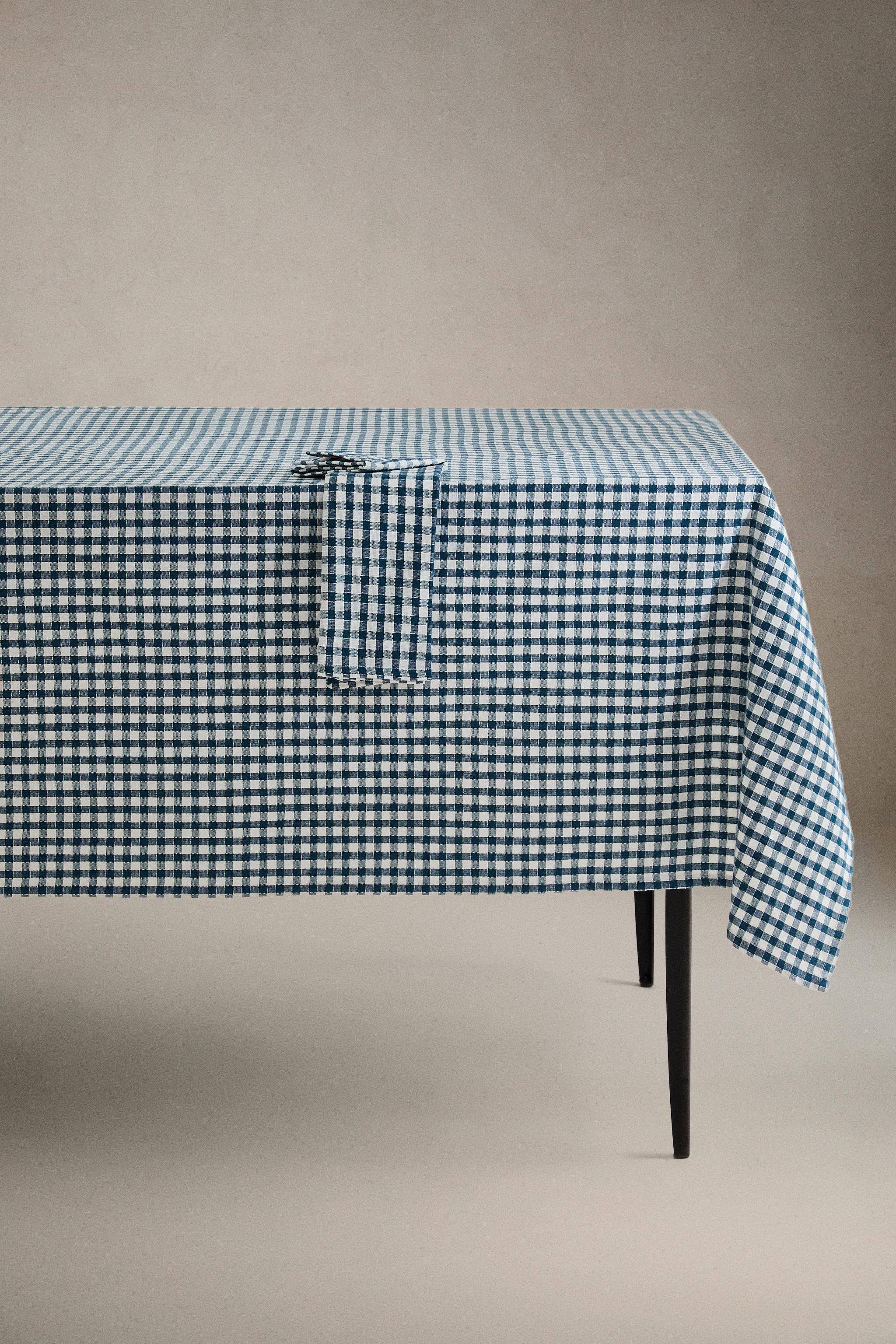 GINGHAM COTTON TABLECLOTH