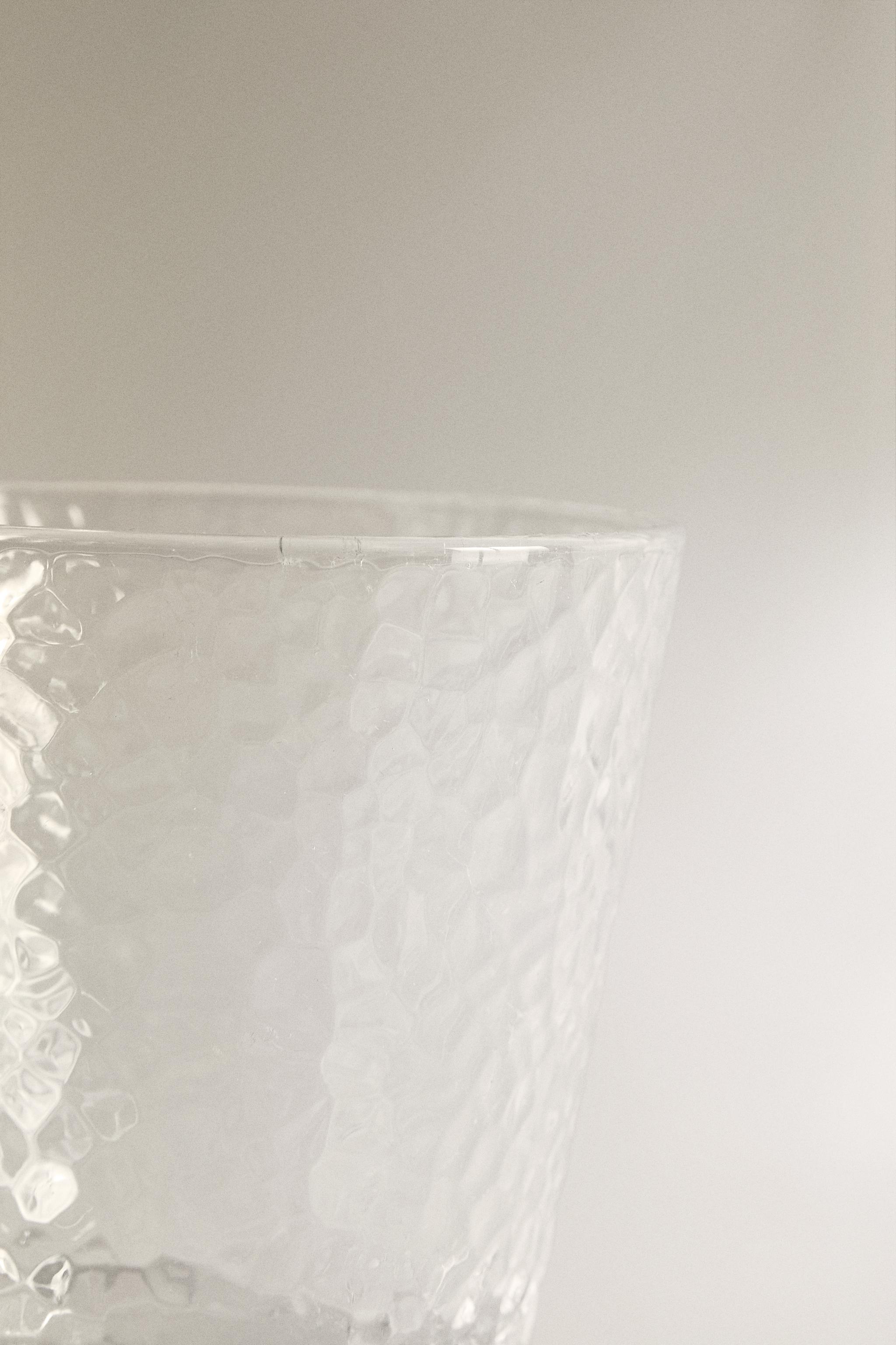 HAMMERED GLASS TUMBLER