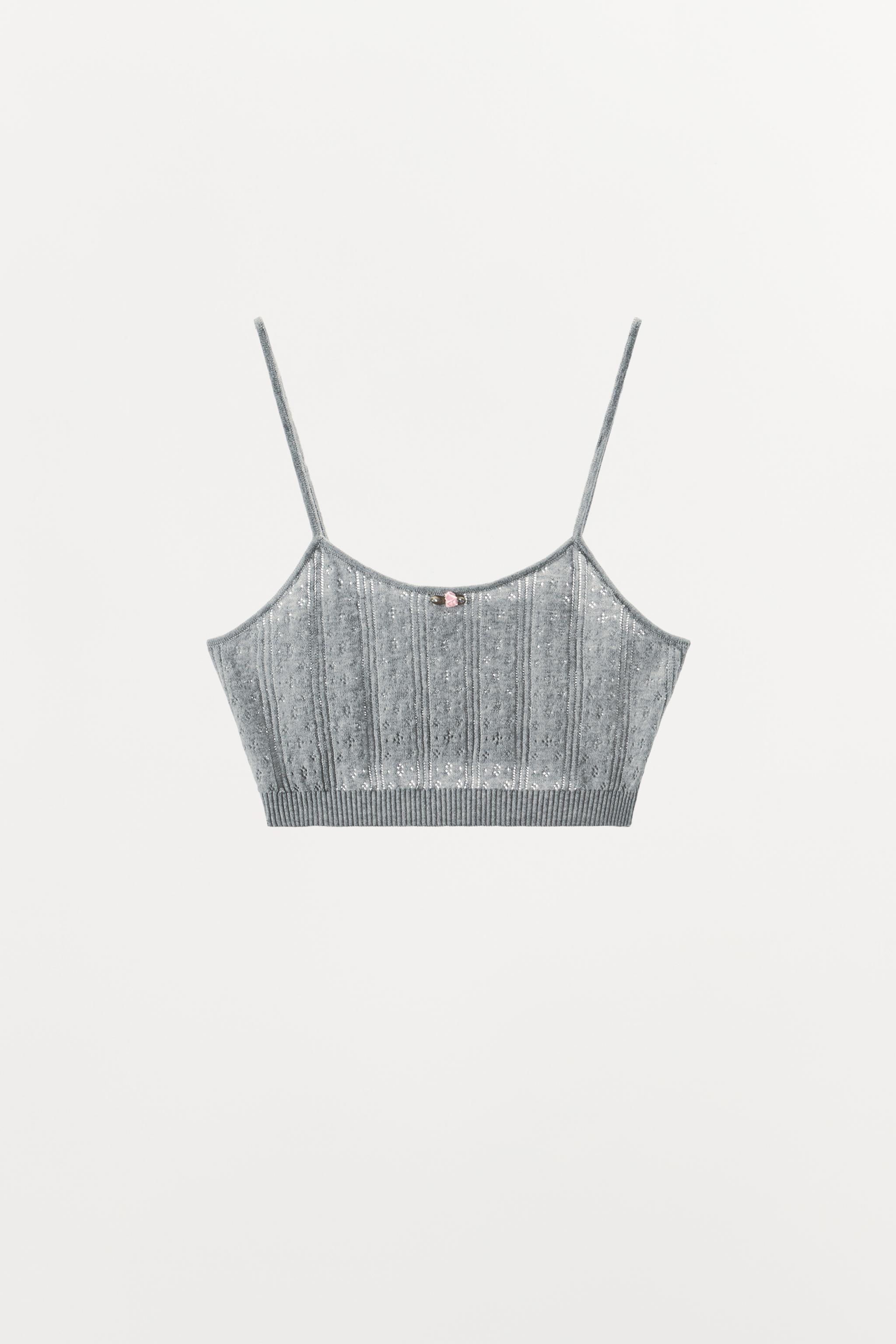 POINTELLE FLORAL BRALETTE