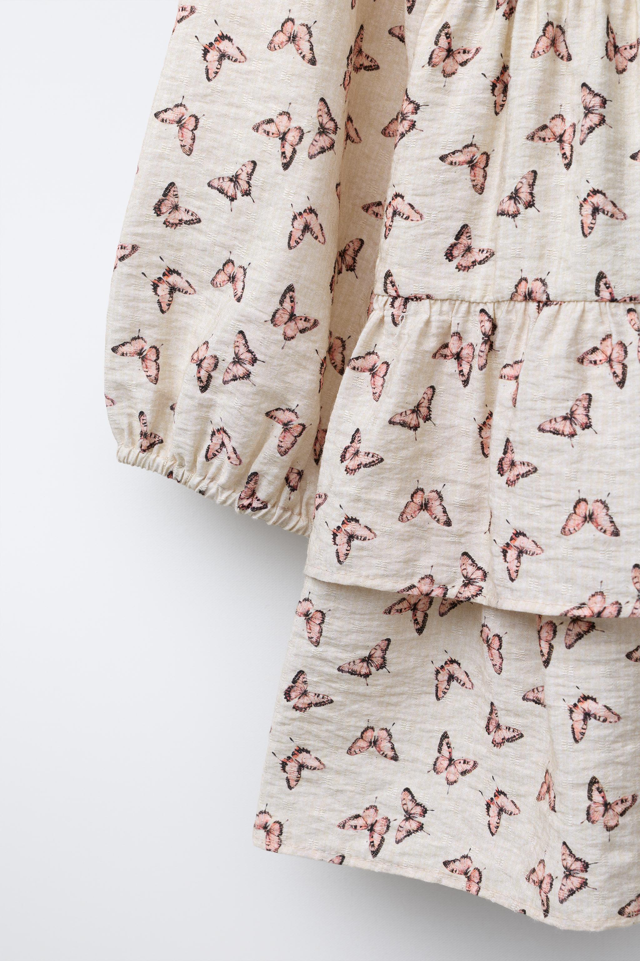 BUTTERFLY PRINT DRESS