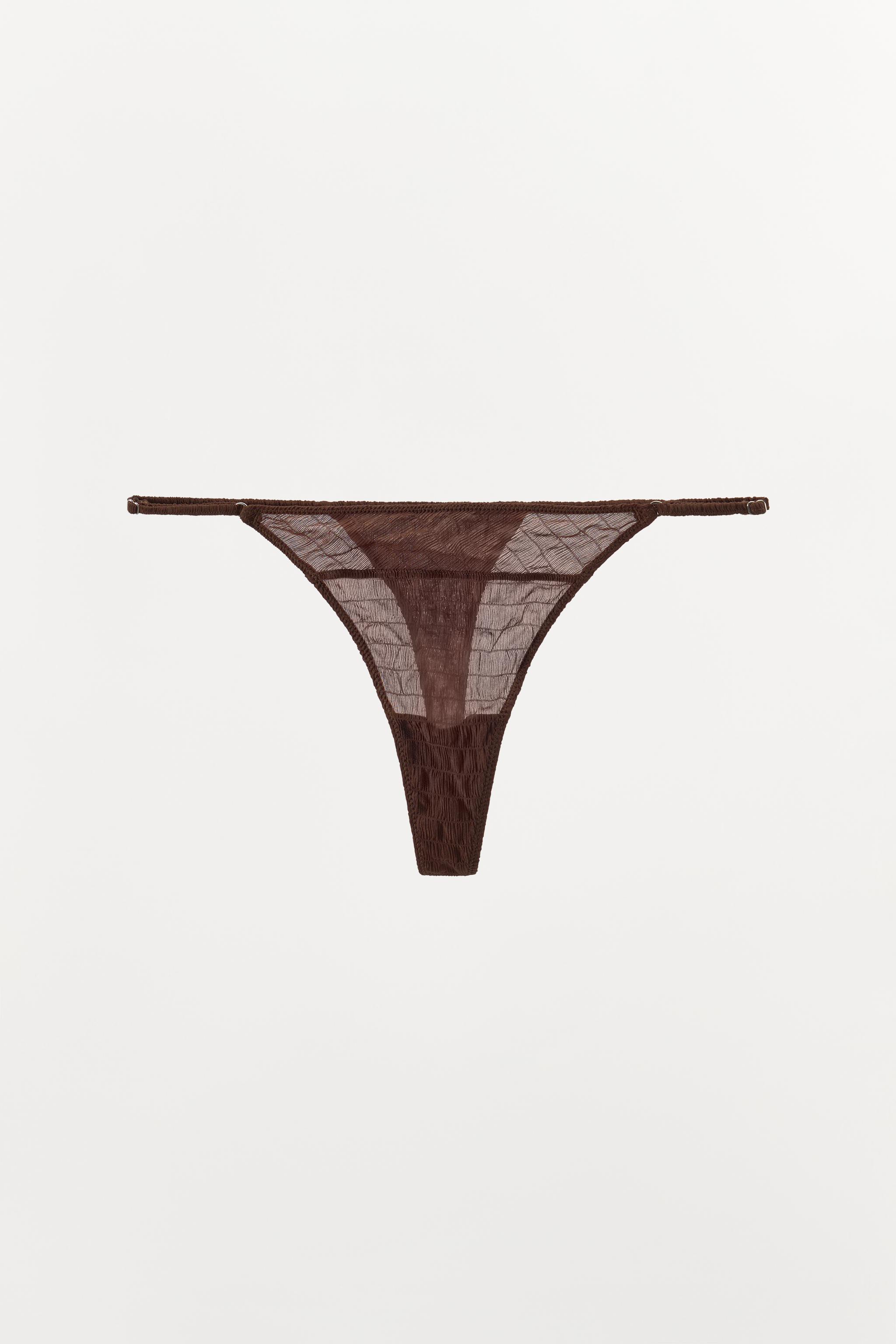 STRUCTURED SILK THONG LIMITED EDITION