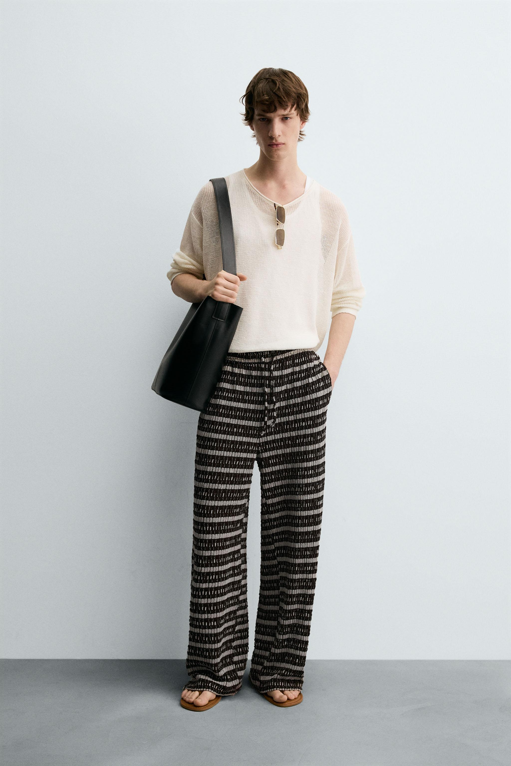 JACQUARD KNIT PANTS