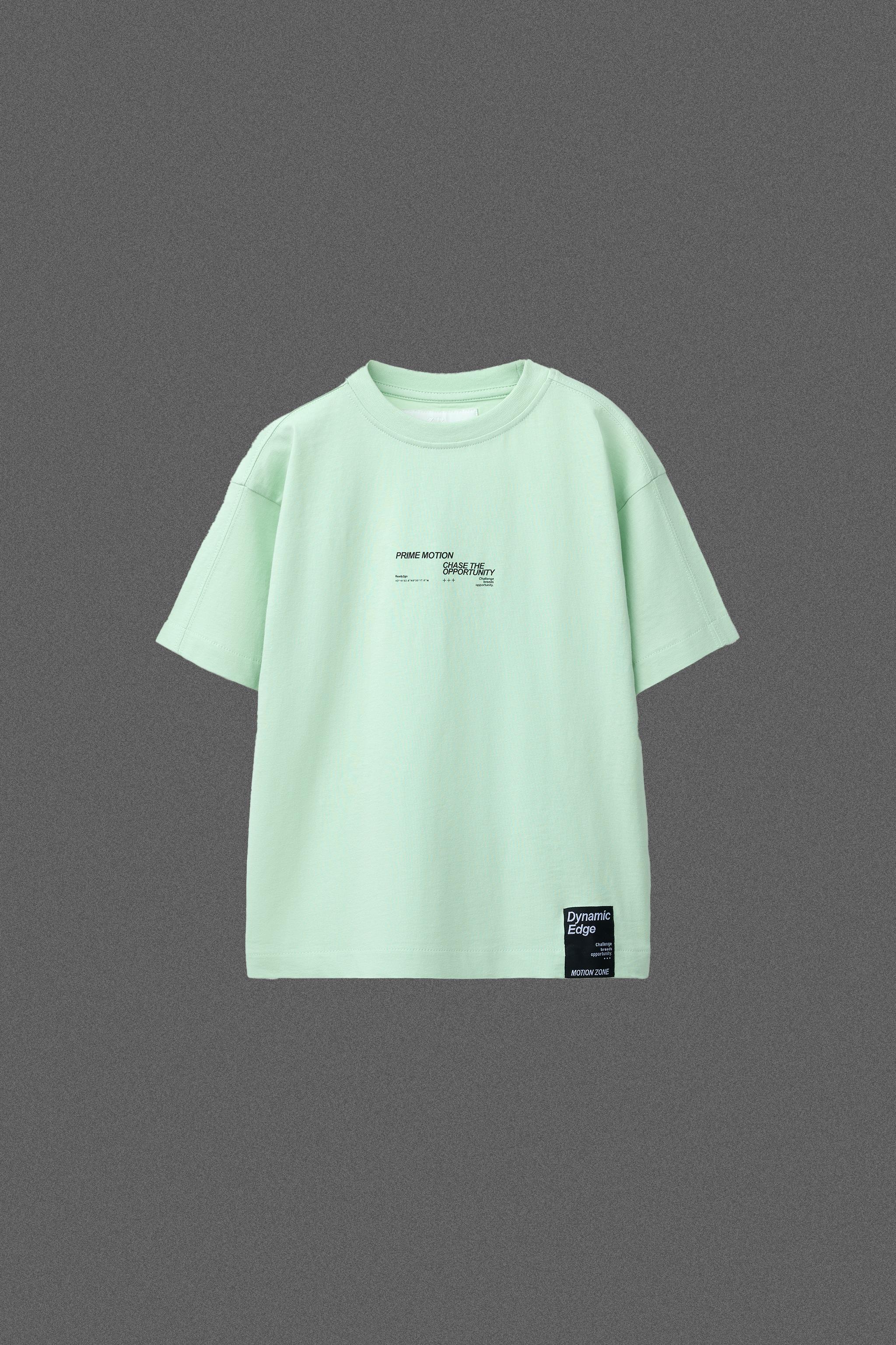 SPORTY TEXT LABEL T-SHIRT