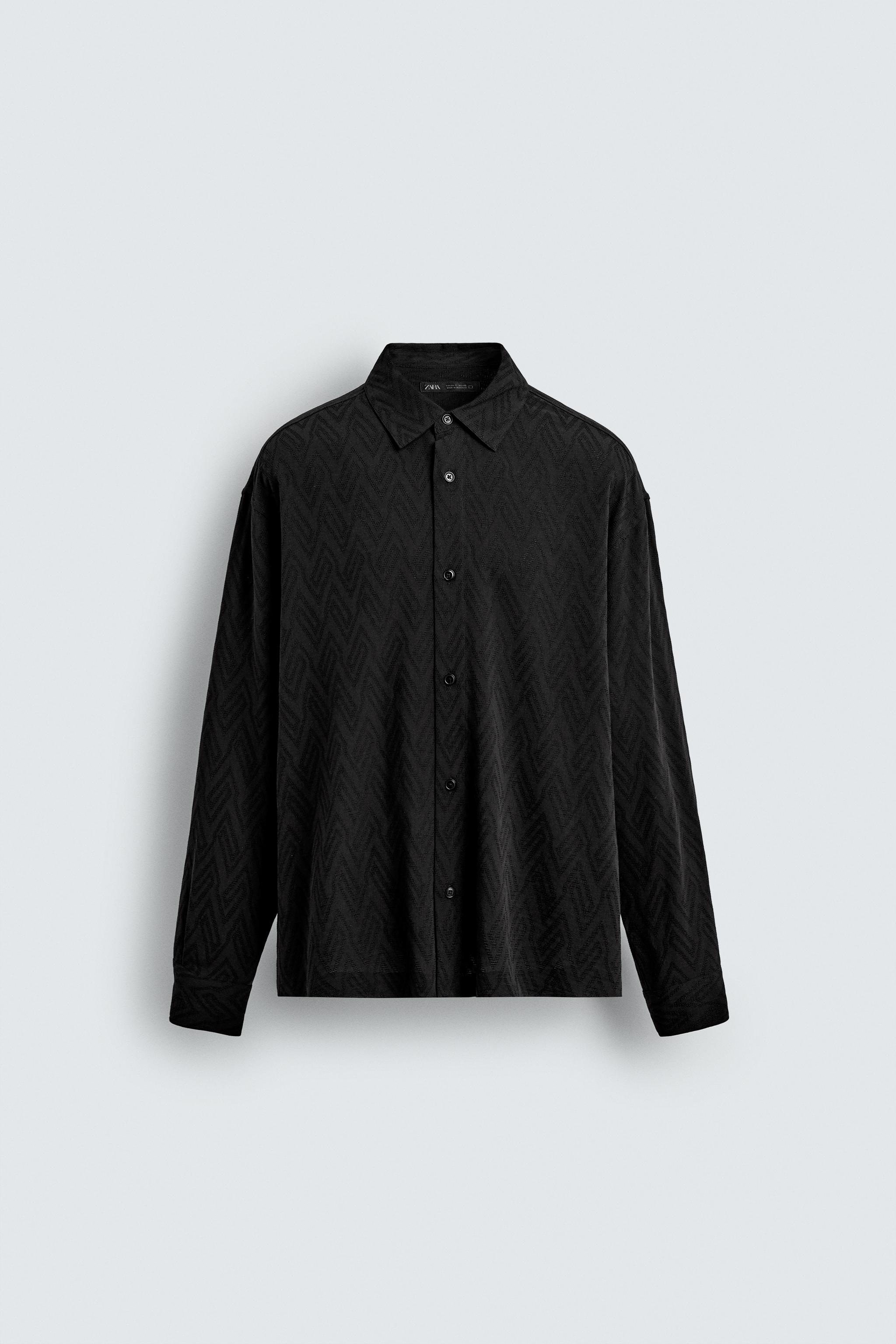 GEOMETRIC JACQUARD SHIRT