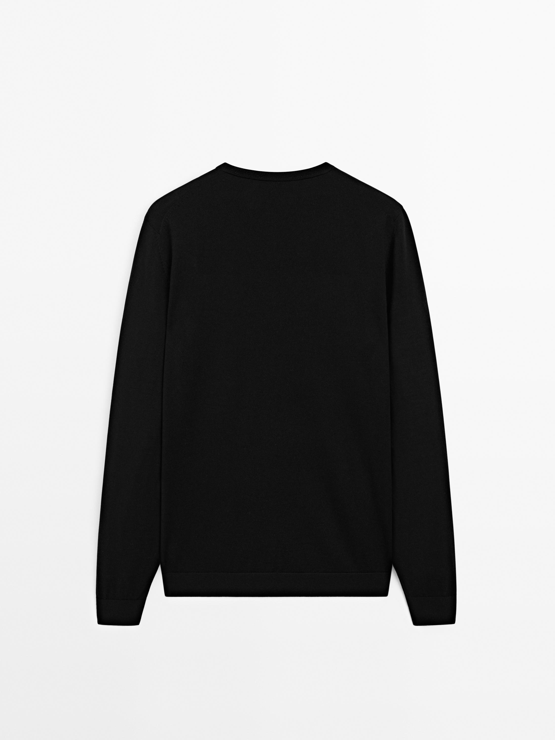 100% merino wool knit sweater
