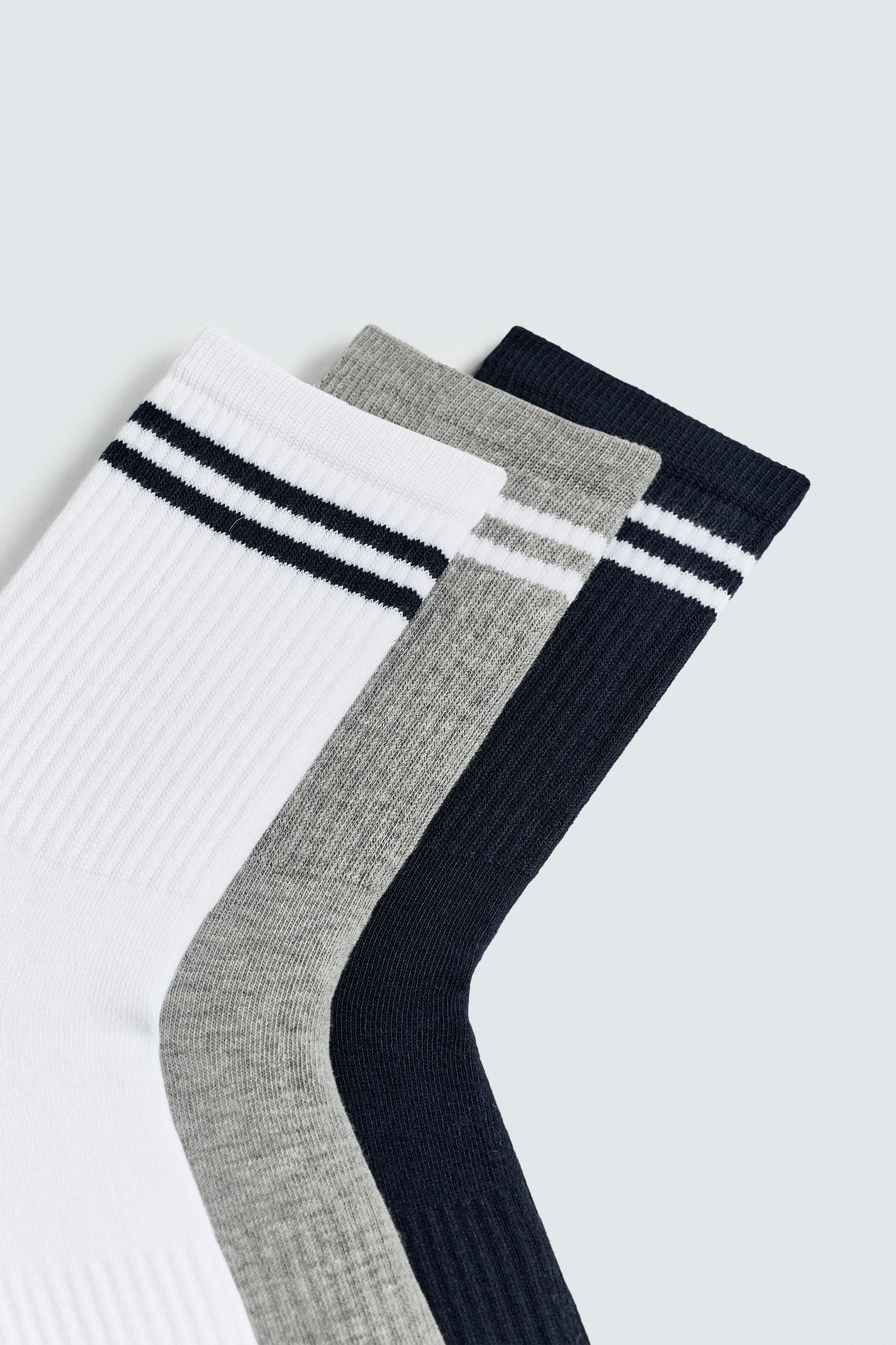 3-PACK STRIPED SOCKS
