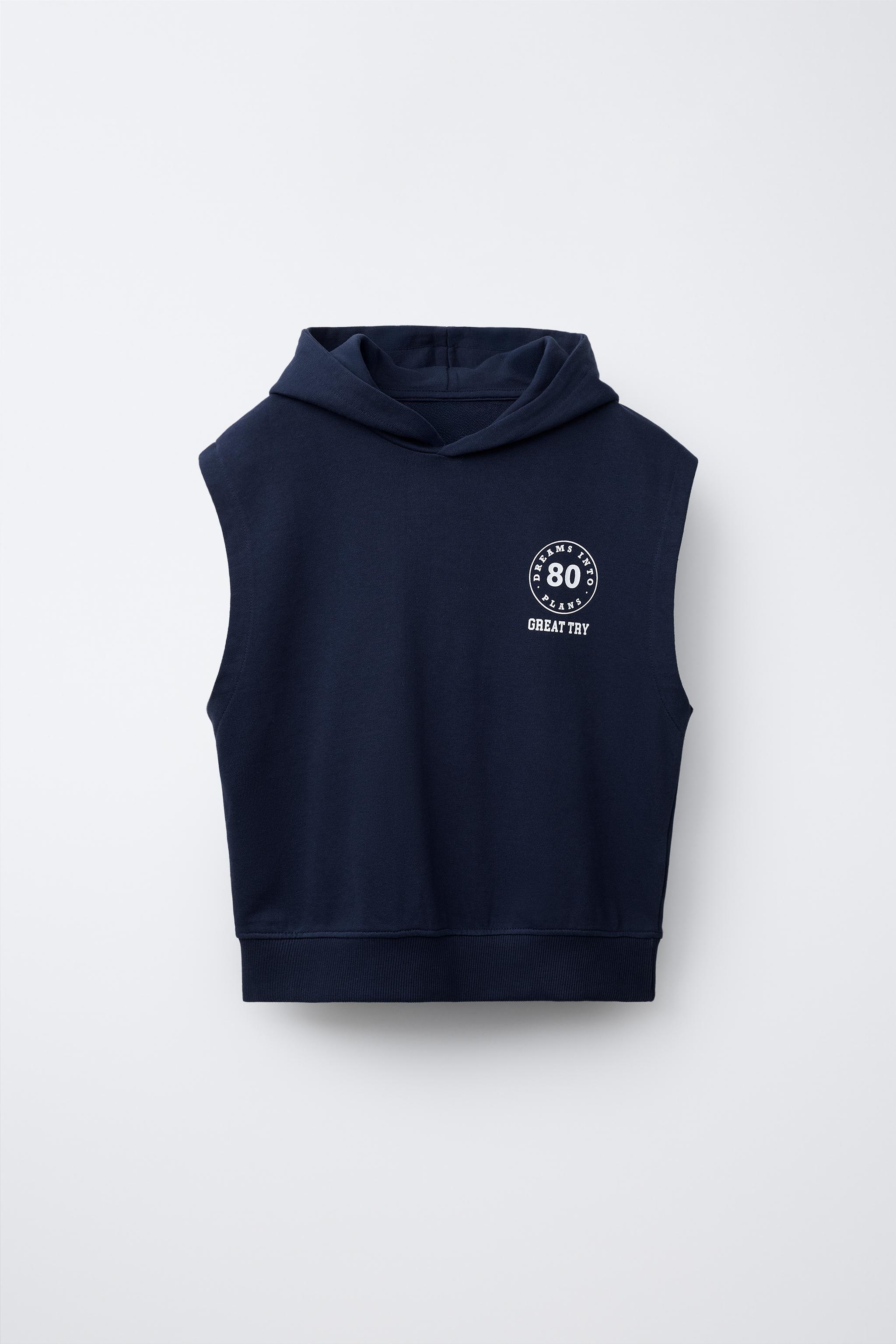 JOGGING HOODED VEST SWEATSHIRT