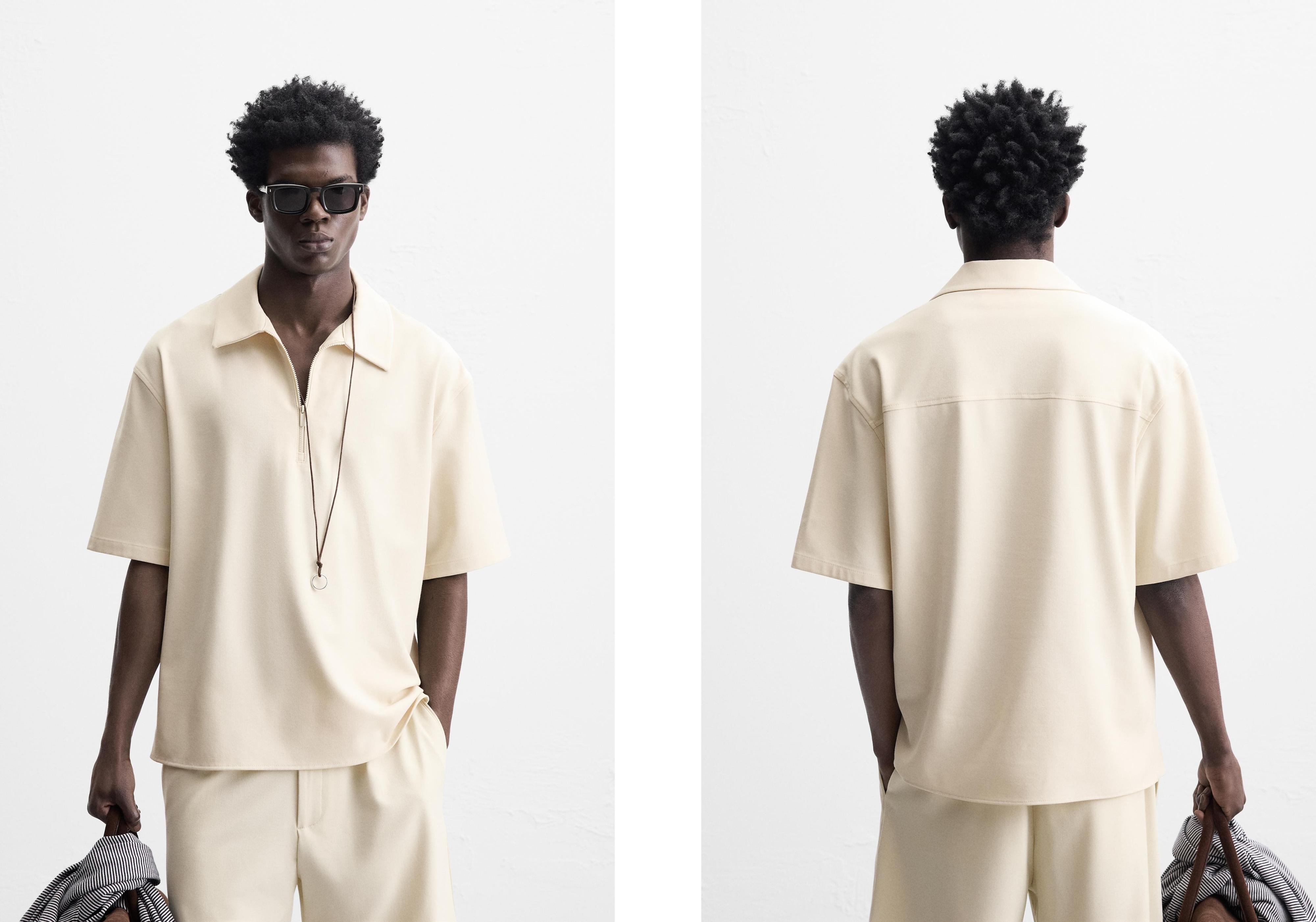 TECHNICAL ZIP POLO SHIRT