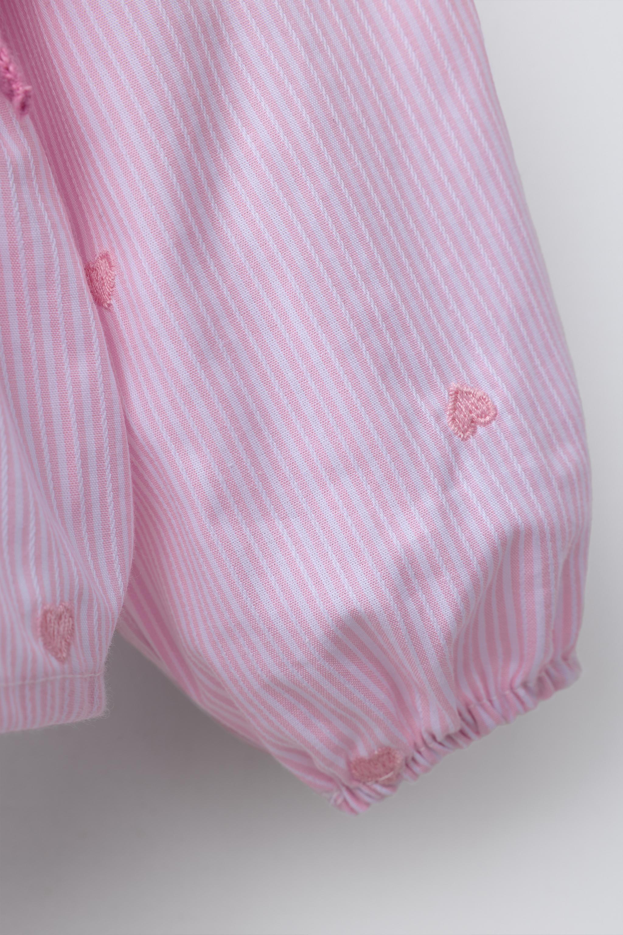 EMBROIDERED HEART SHIRT WITH KNIT VEST