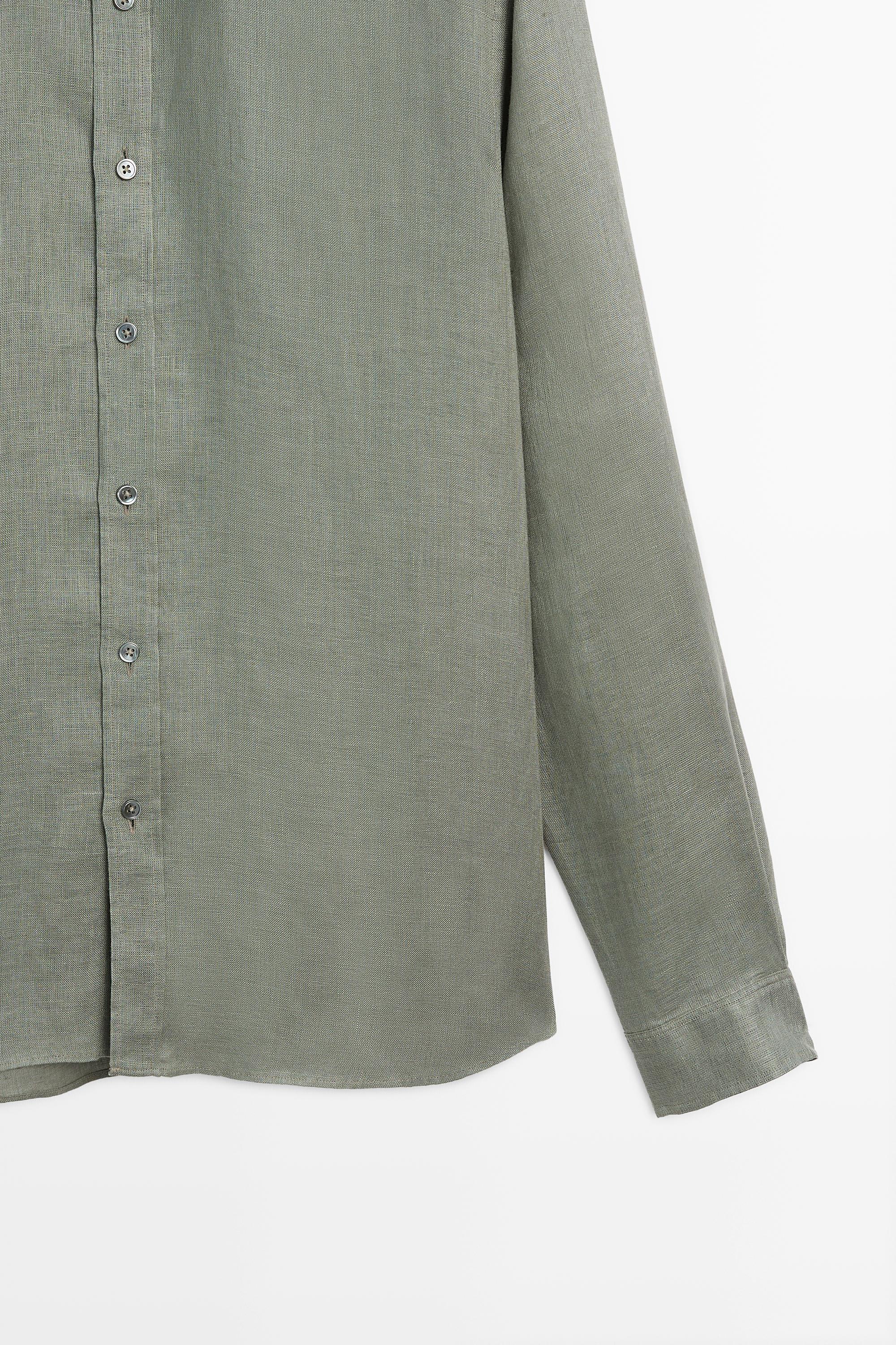 100% linen regular fit shirt