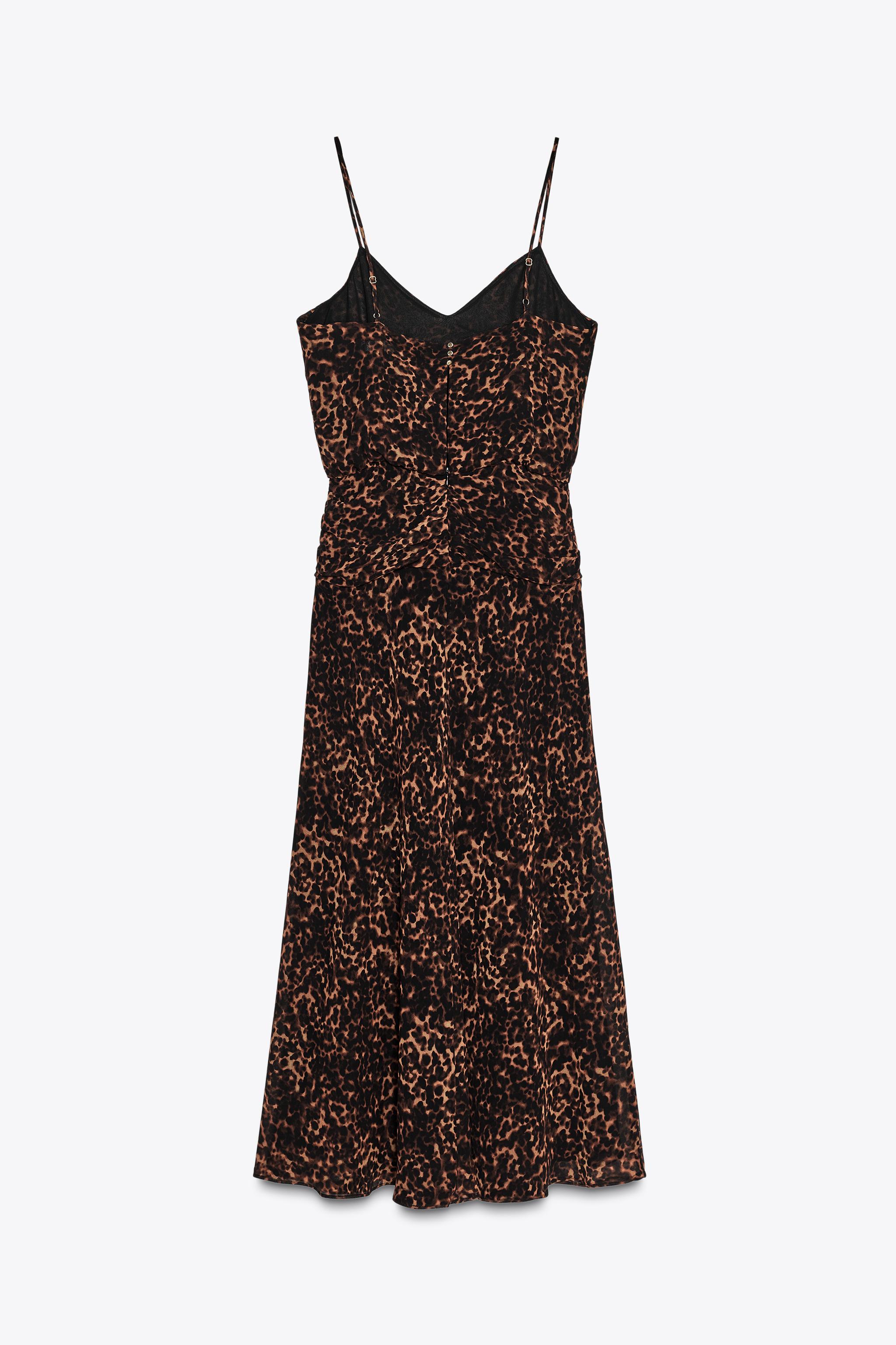 ANIMAL PRINT MIDI DRESS