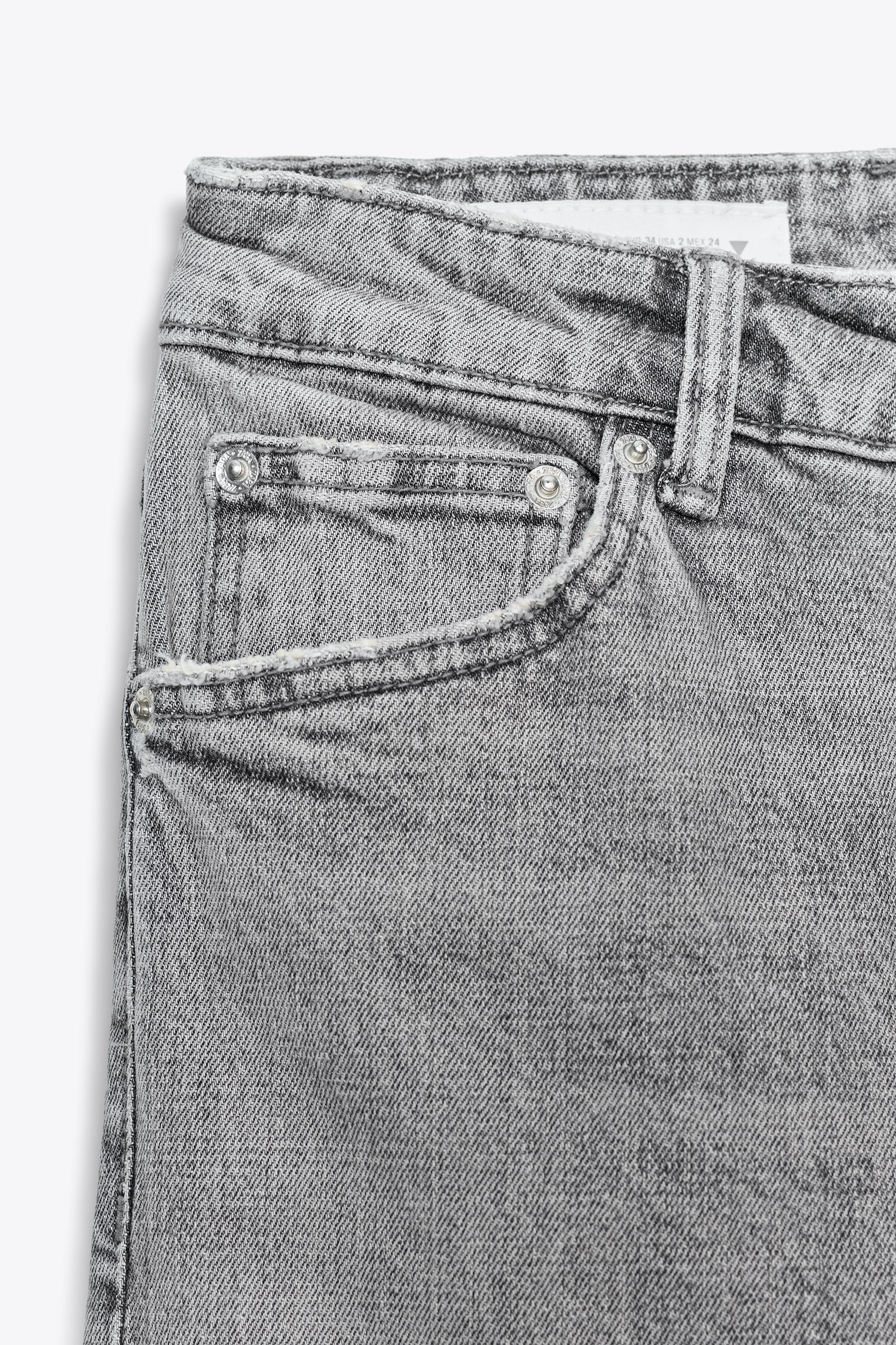 TRF HIGH-WAISTED STRAIGHT LEG JEANS