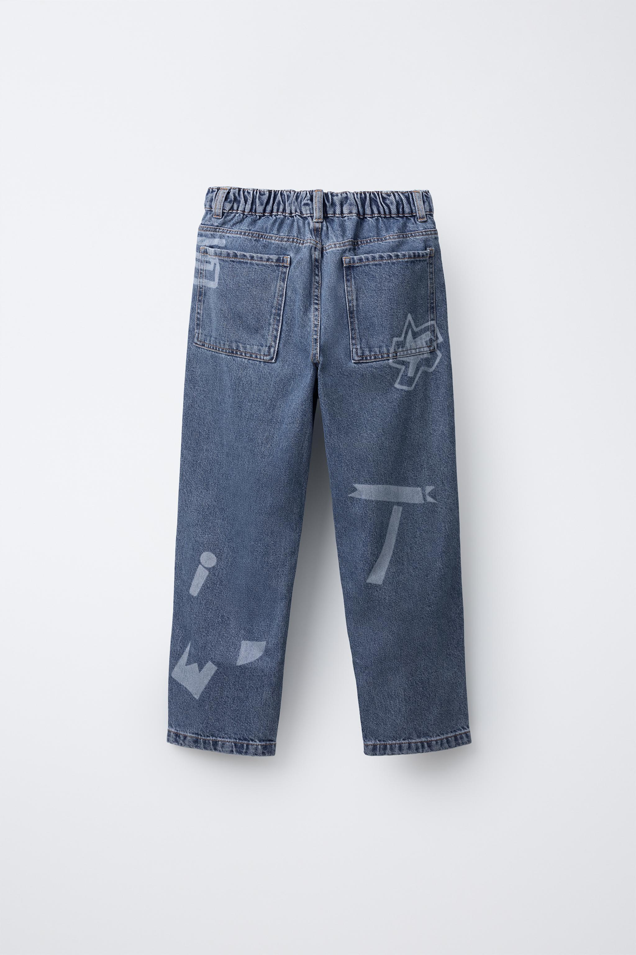 PRINTED SKATER JEANS