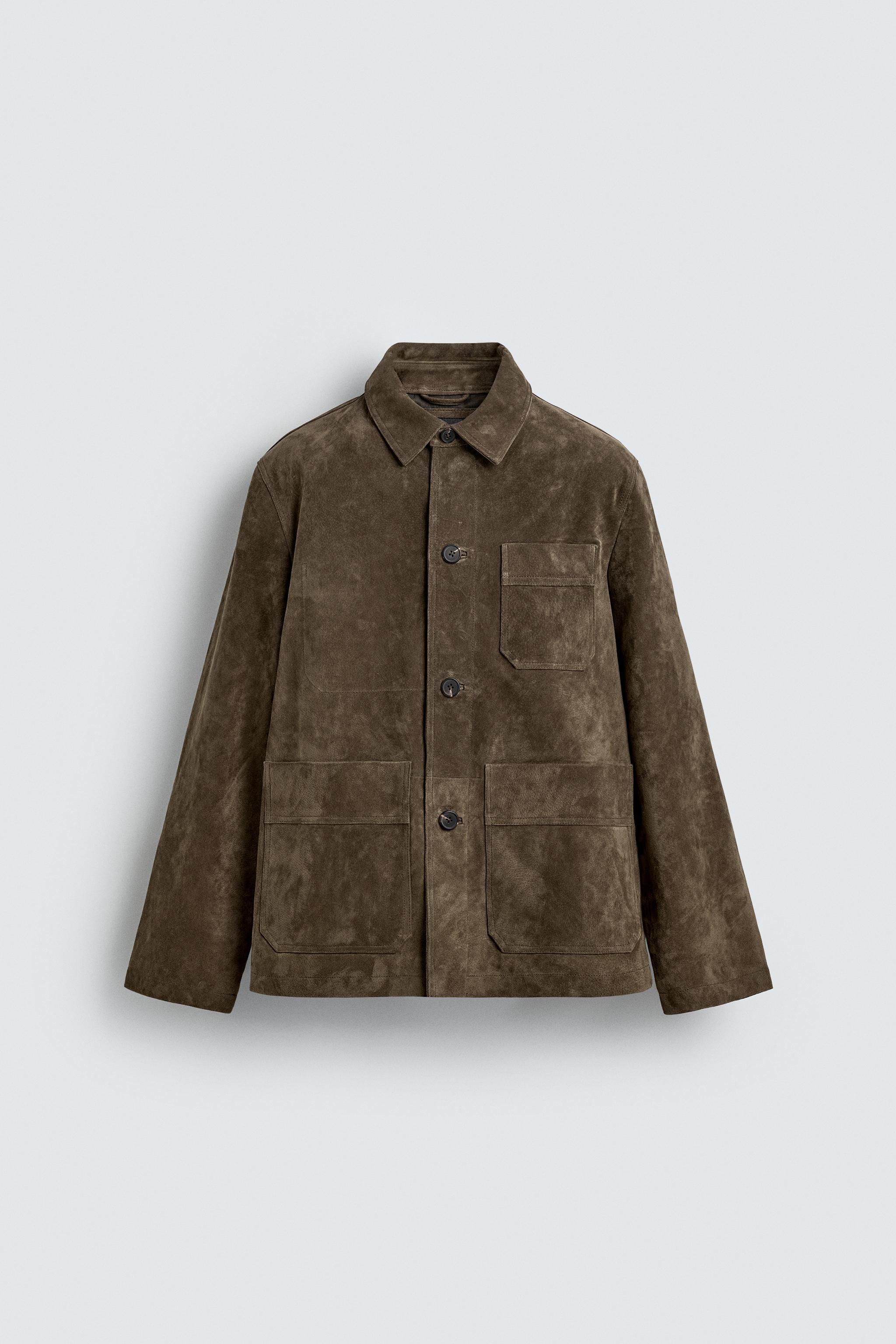 SUEDE LEATHER OVERSHIRT